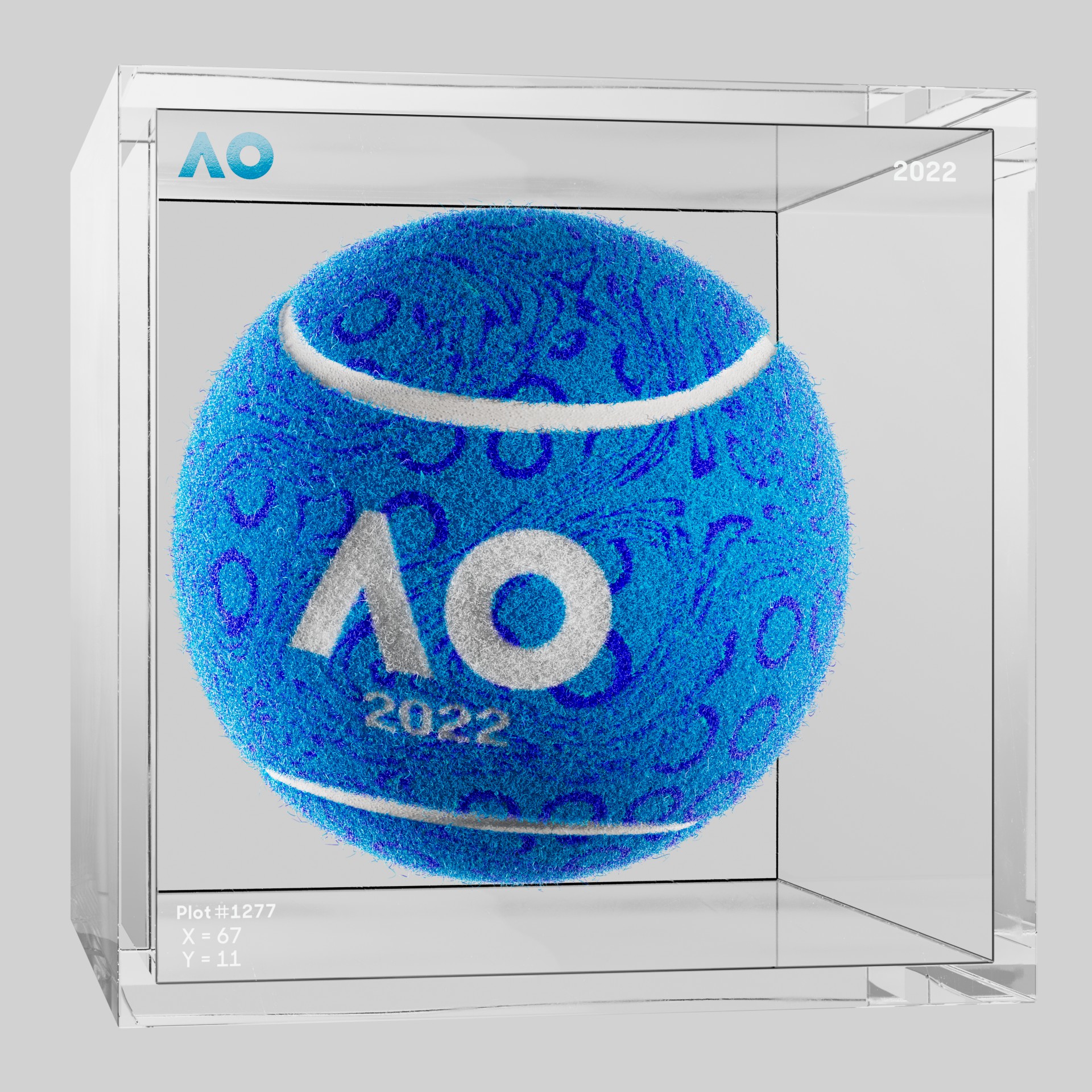 The Australian Open - The Australian Open Art Ball - AO Art Ball #5054 - NFT # 5054