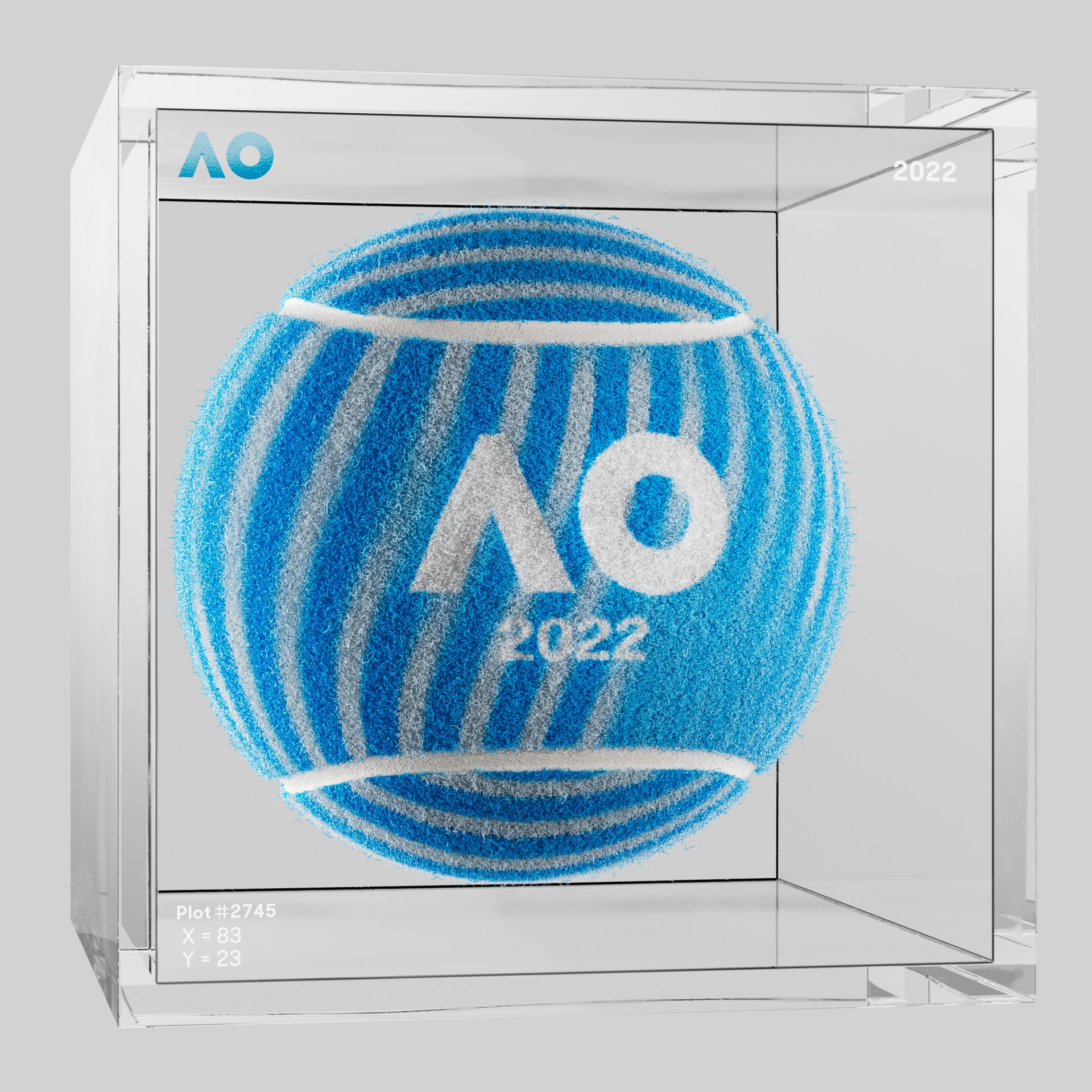 The Australian Open - The Australian Open Art Ball - AO Art Ball #5055 - NFT # 5055