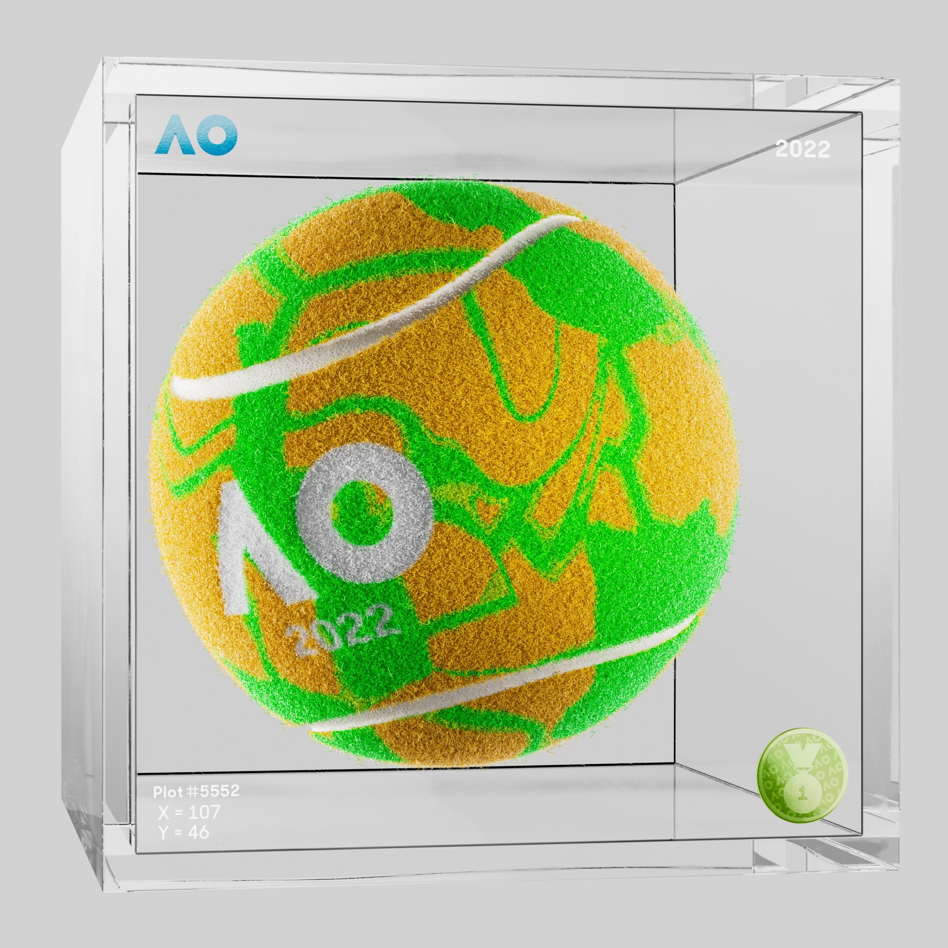 The Australian Open - The Australian Open Art Ball - AO Art Ball #5058 - NFT # 5058