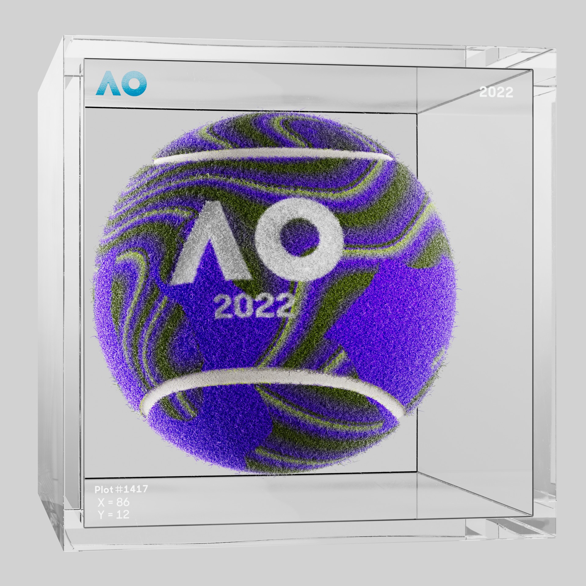 The Australian Open - The Australian Open Art Ball - AO Art Ball #5059 - NFT # 5059