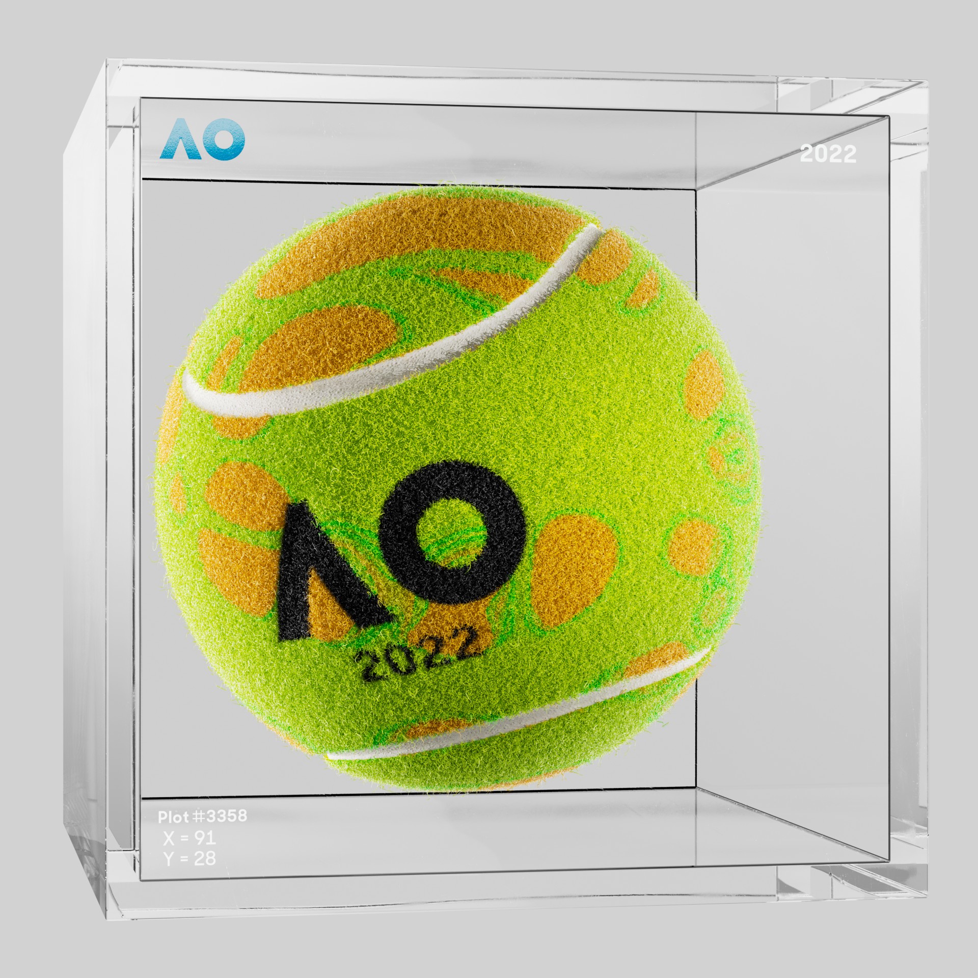 The Australian Open - The Australian Open Art Ball - AO Art Ball #5060 - NFT # 5060