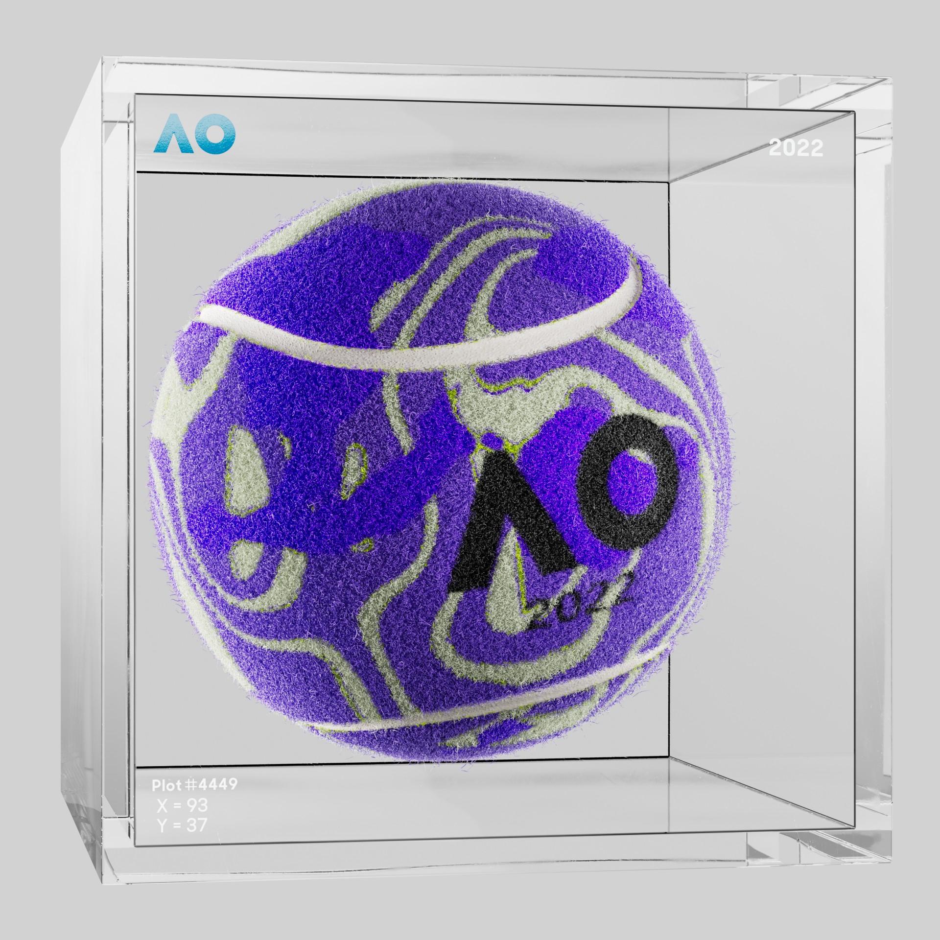 The Australian Open - The Australian Open Art Ball - AO Art Ball #5062 - NFT # 5062