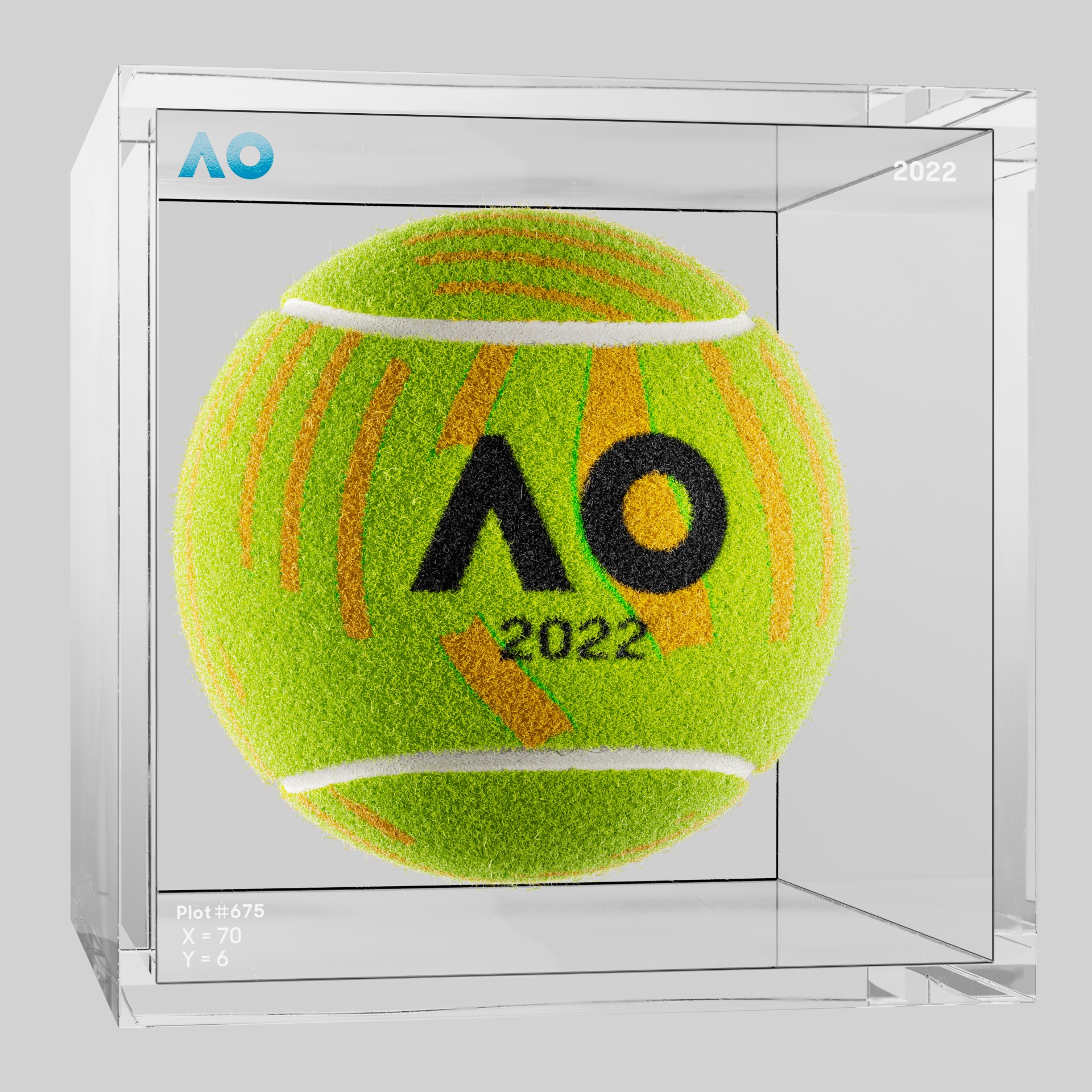 The Australian Open - The Australian Open Art Ball - AO Art Ball #5068 - NFT # 5068