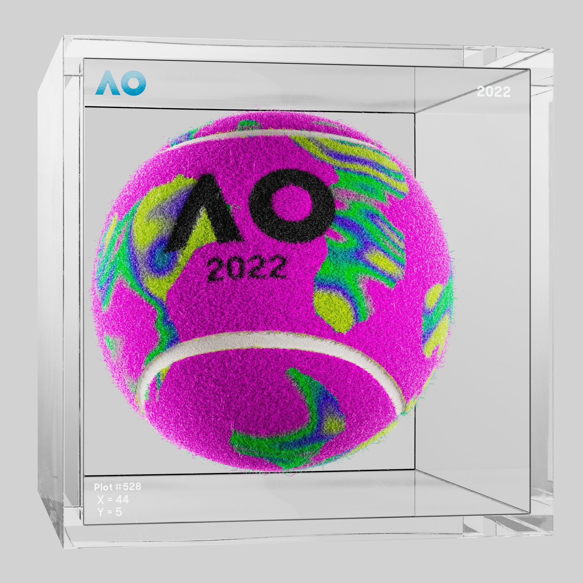 The Australian Open - The Australian Open Art Ball - AO Art Ball #507 - NFT # 507