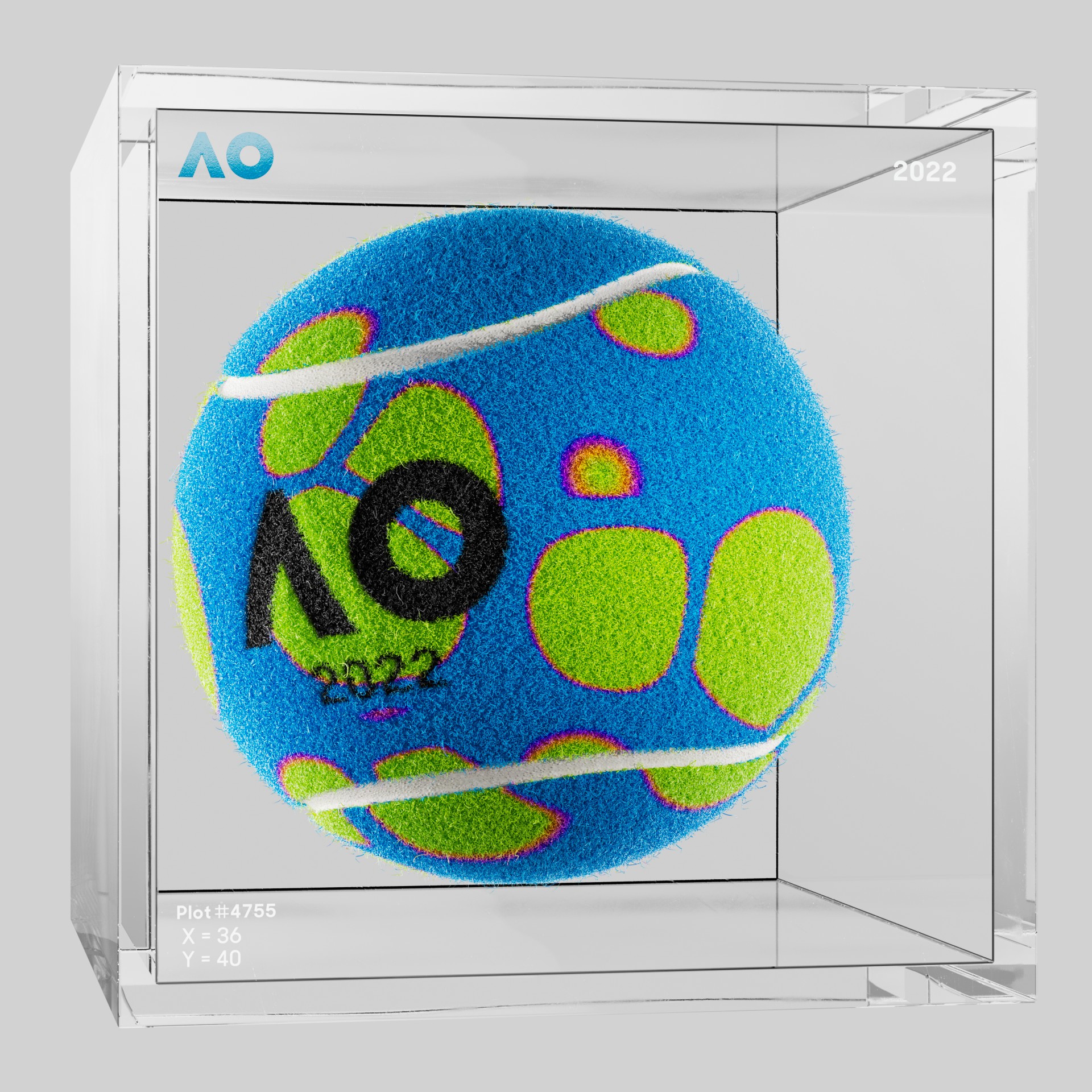 The Australian Open - The Australian Open Art Ball - AO Art Ball #5070 - NFT # 5070