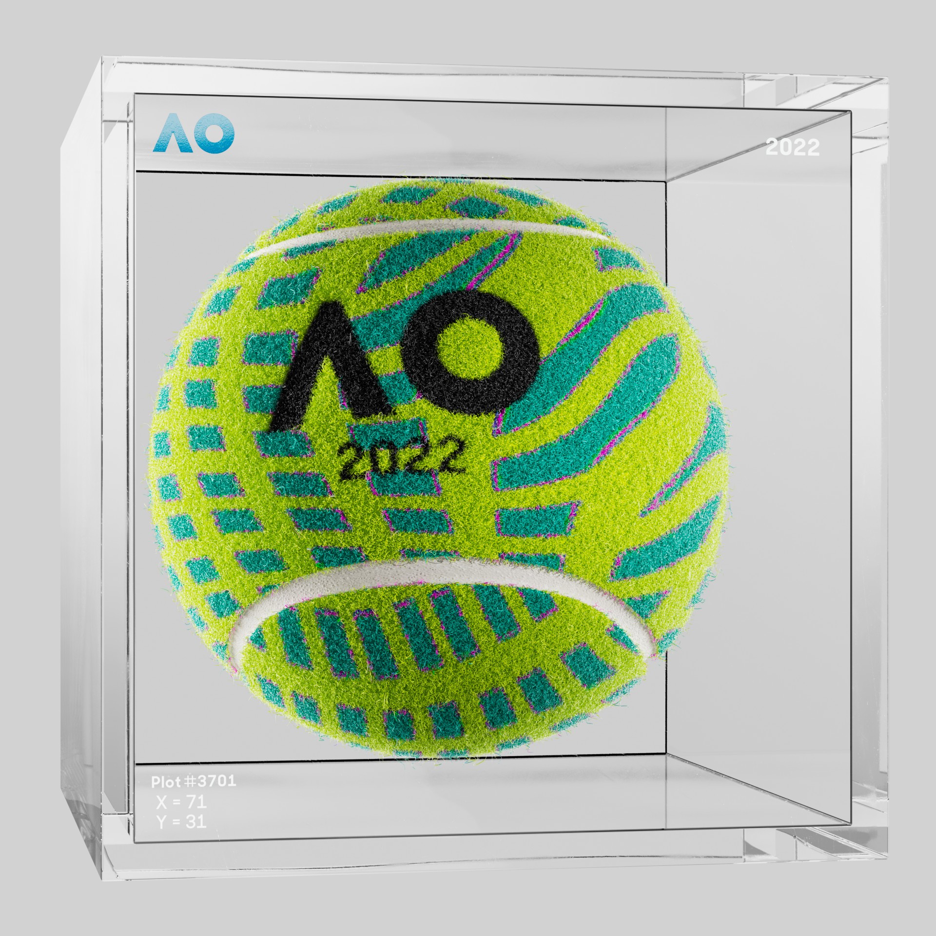 The Australian Open - The Australian Open Art Ball - AO Art Ball #5071 - NFT # 5071
