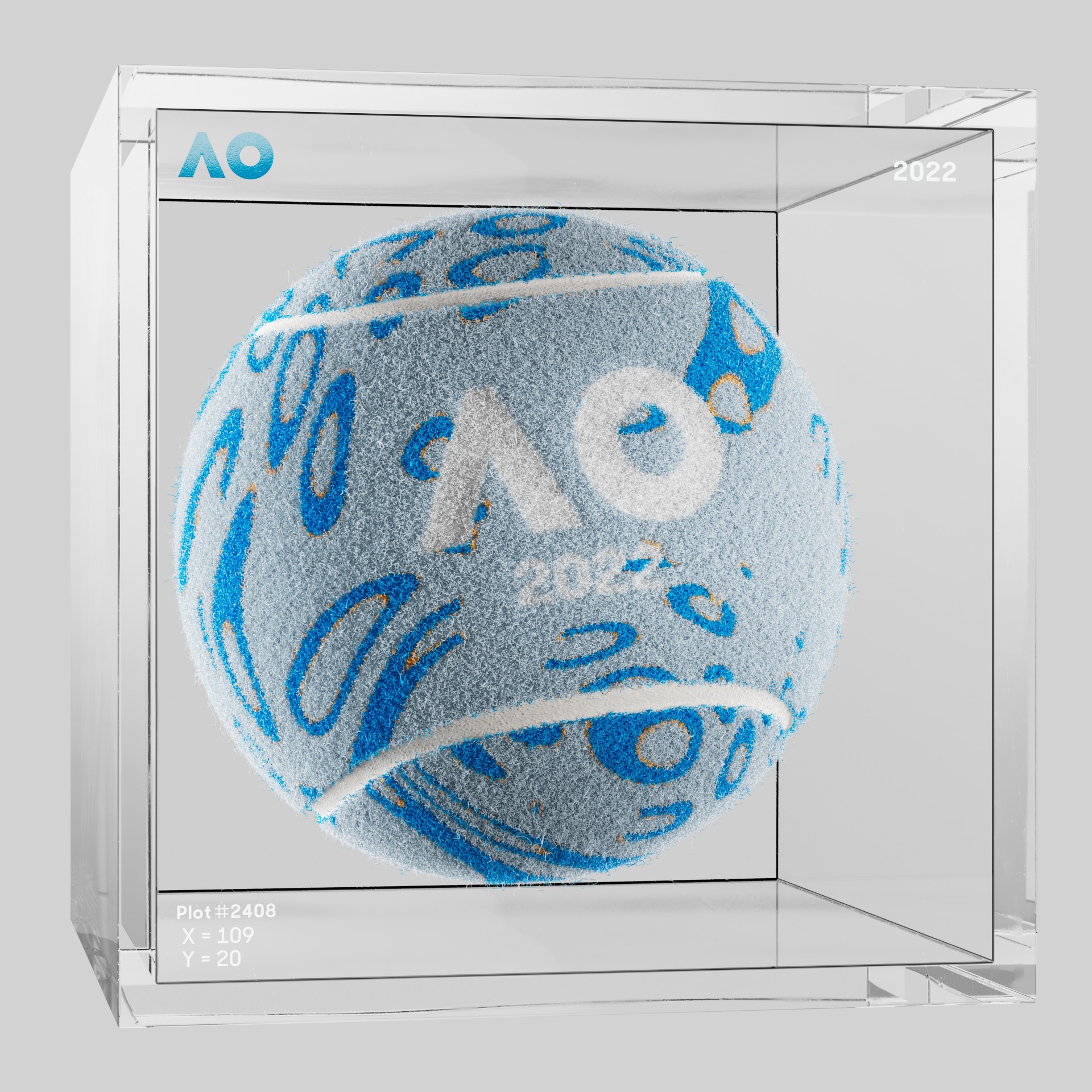 The Australian Open - The Australian Open Art Ball - AO Art Ball #5072 - NFT # 5072