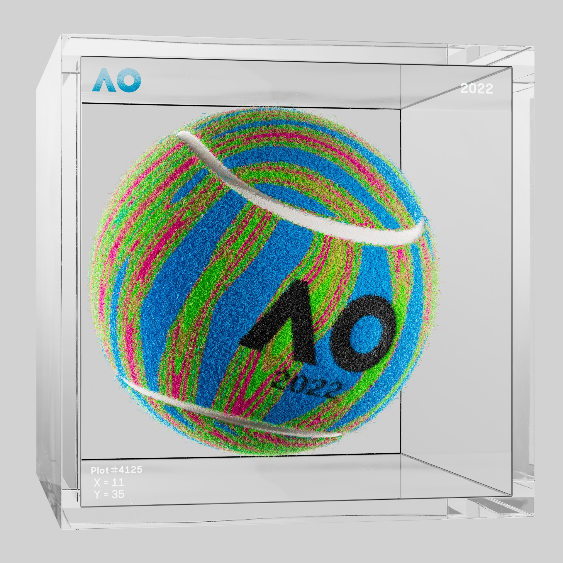 The Australian Open - The Australian Open Art Ball - AO Art Ball #5073 - NFT # 5073