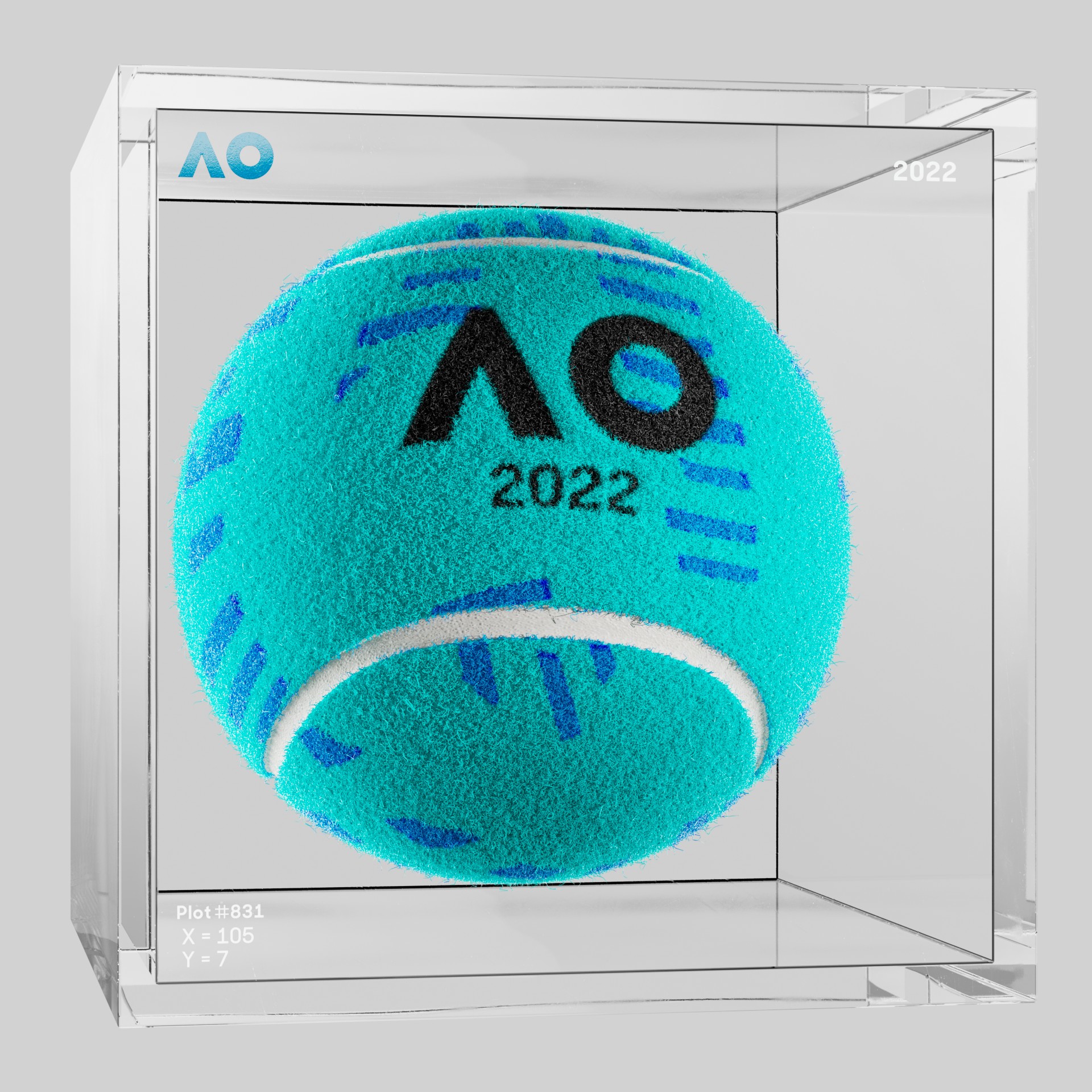 The Australian Open - The Australian Open Art Ball - AO Art Ball #5074 - NFT # 5074