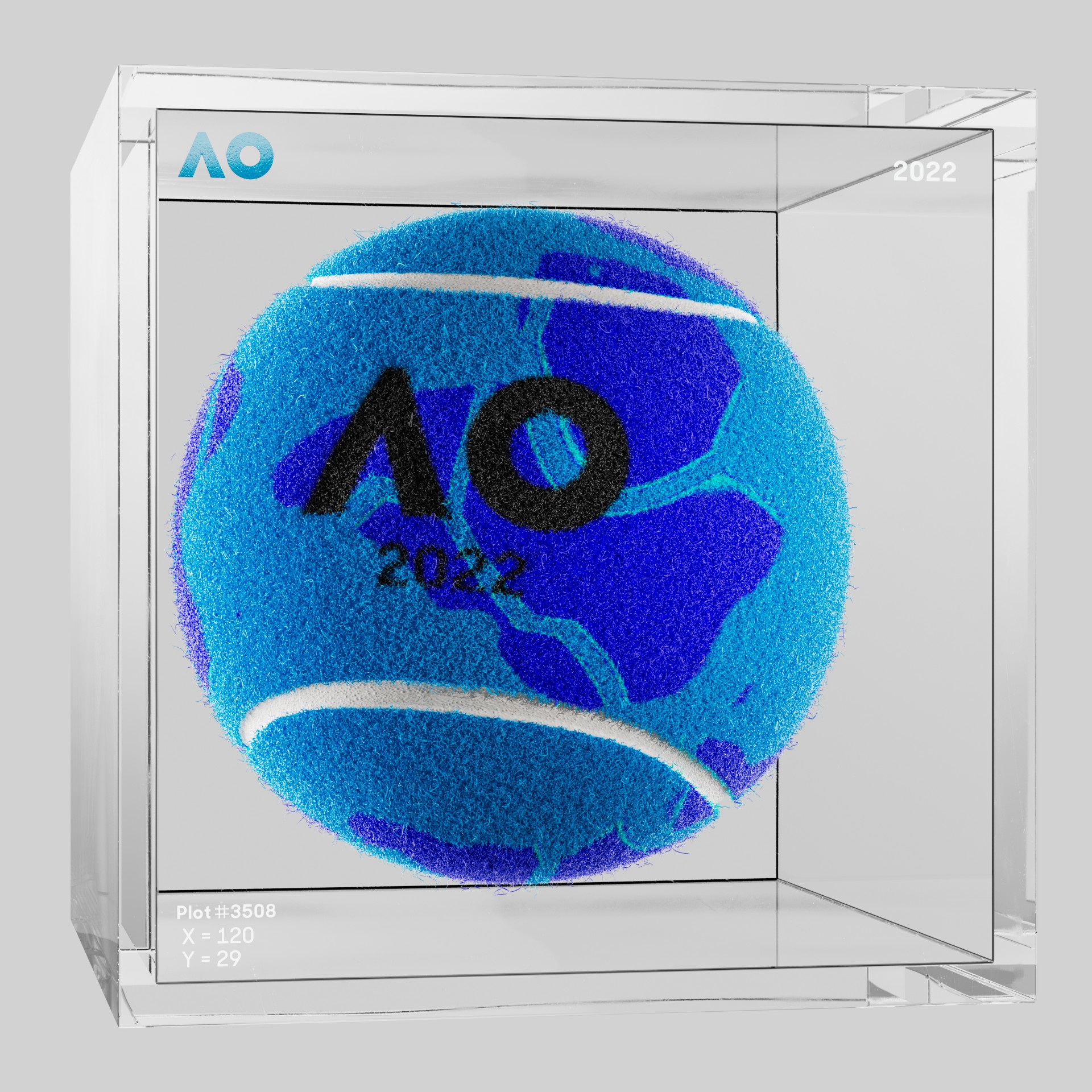 The Australian Open - The Australian Open Art Ball - AO Art Ball #5076 - NFT # 5076