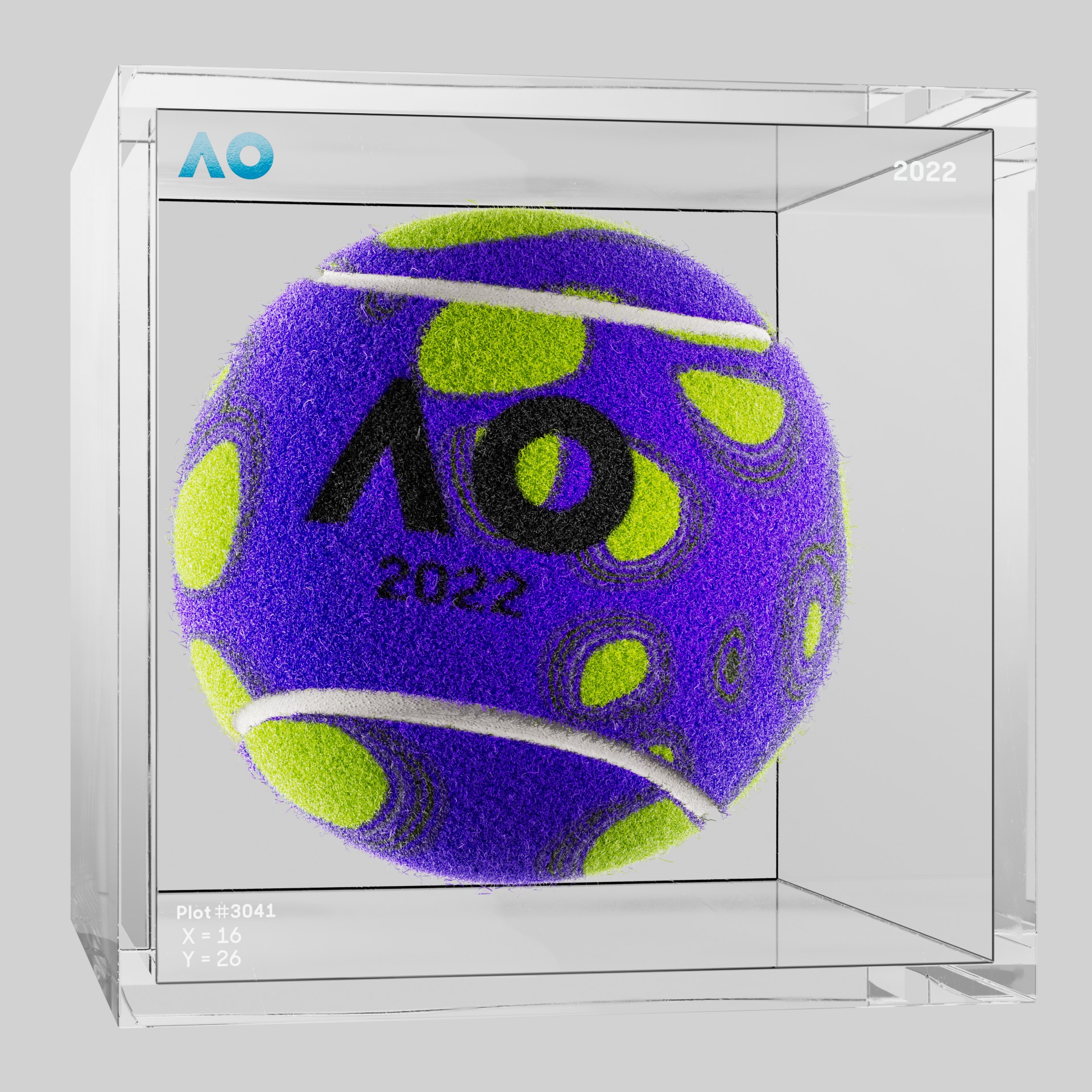 The Australian Open - The Australian Open Art Ball - AO Art Ball #5078 - NFT # 5078