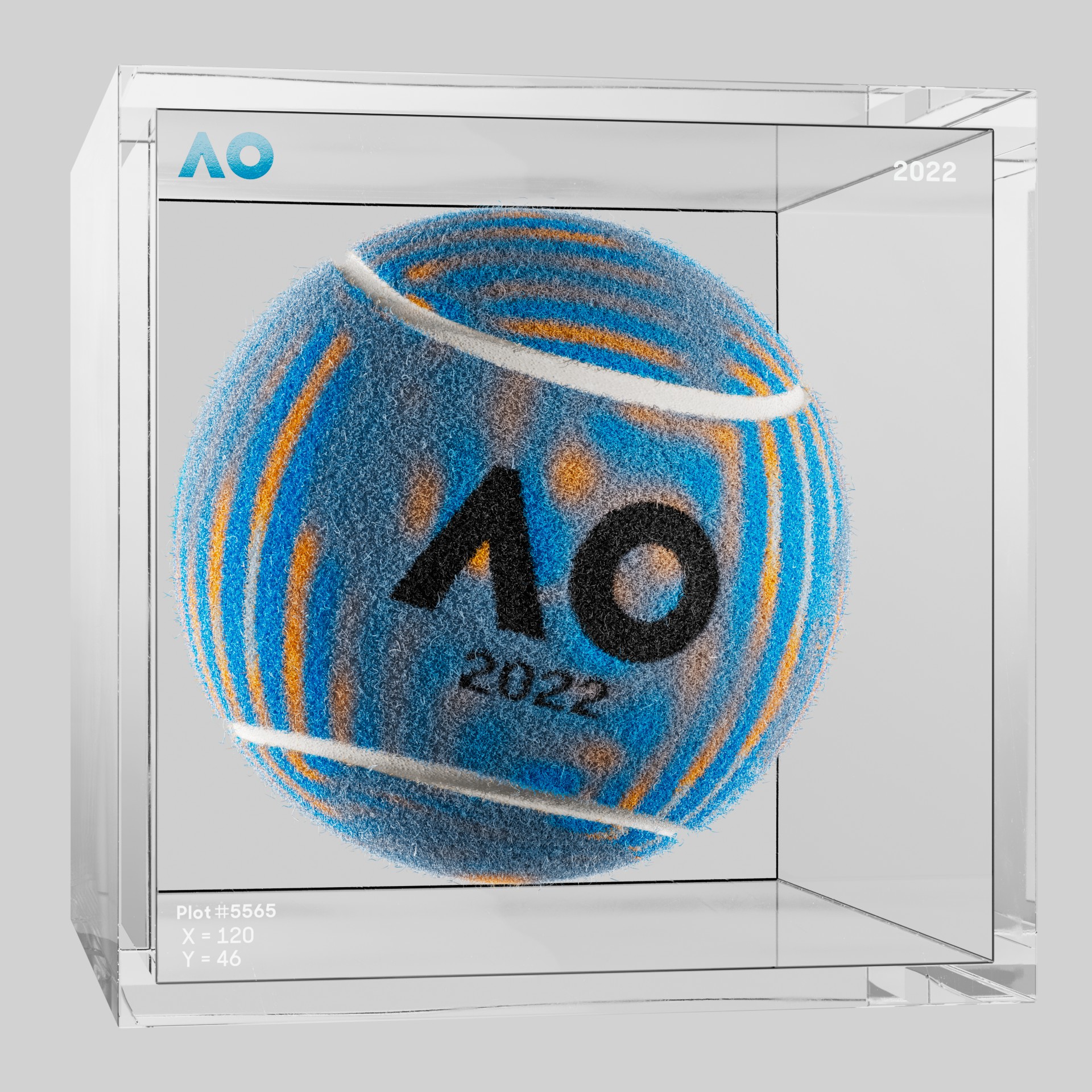 The Australian Open - The Australian Open Art Ball - AO Art Ball #5080 - NFT # 5080