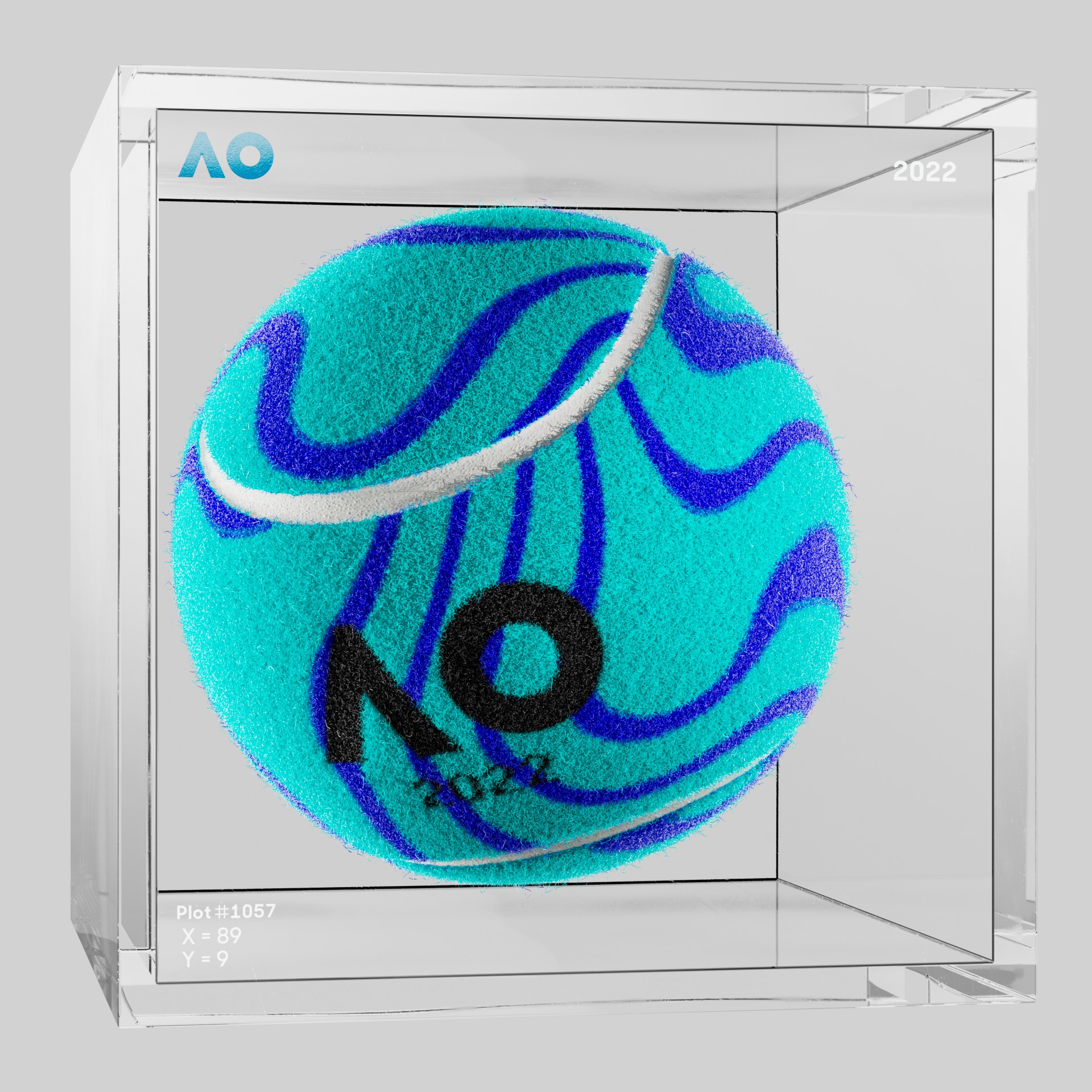 The Australian Open - The Australian Open Art Ball - AO Art Ball #5081 - NFT # 5081