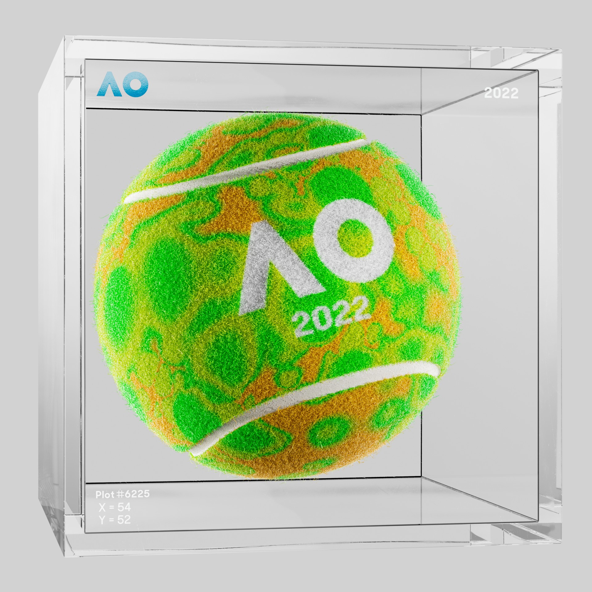 The Australian Open - The Australian Open Art Ball - AO Art Ball #5082 - NFT # 5082