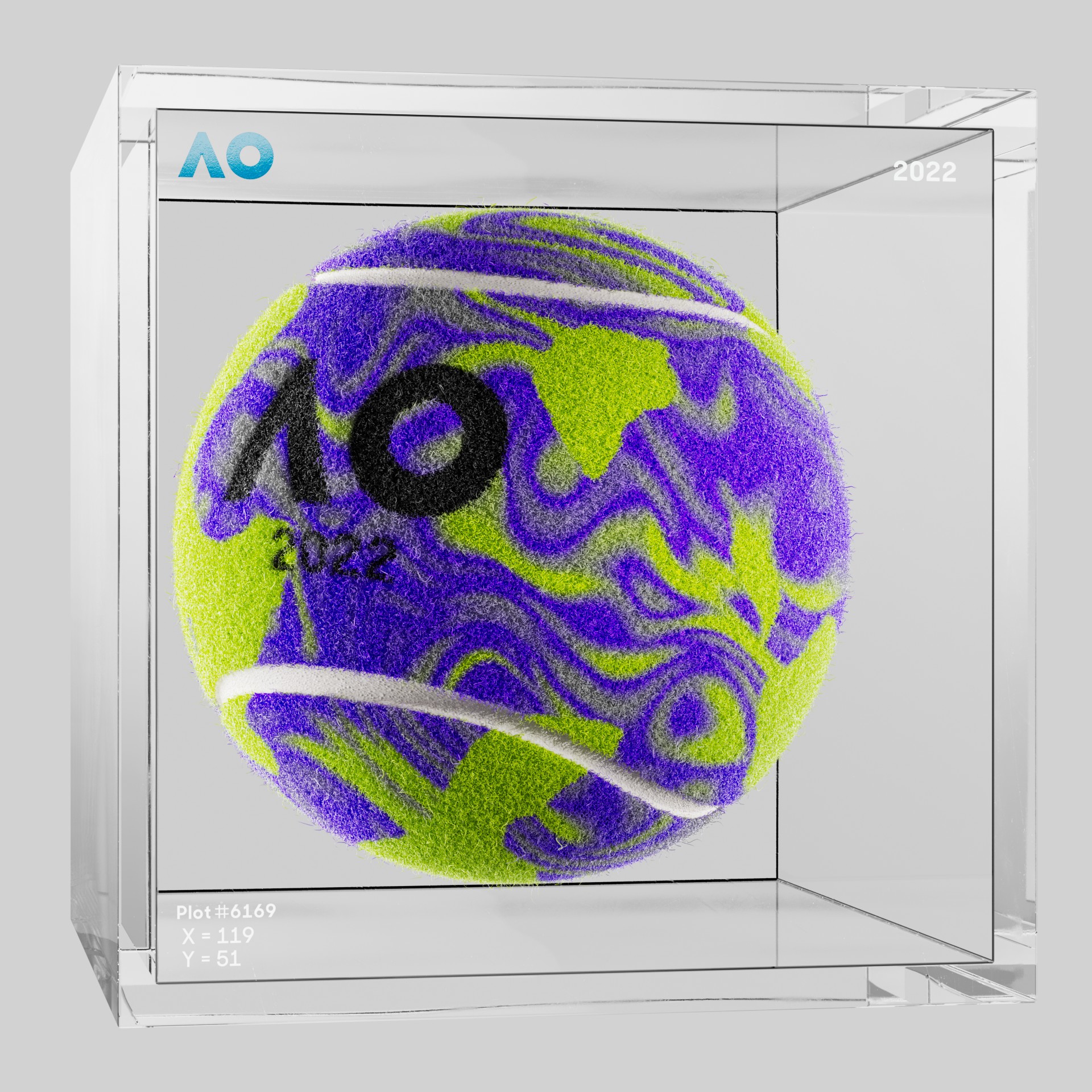 The Australian Open - The Australian Open Art Ball - AO Art Ball #5083 - NFT # 5083