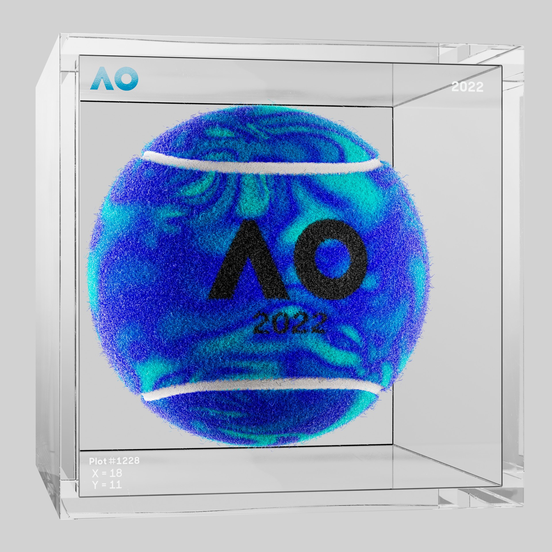 The Australian Open - The Australian Open Art Ball - AO Art Ball #5085 - NFT # 5085