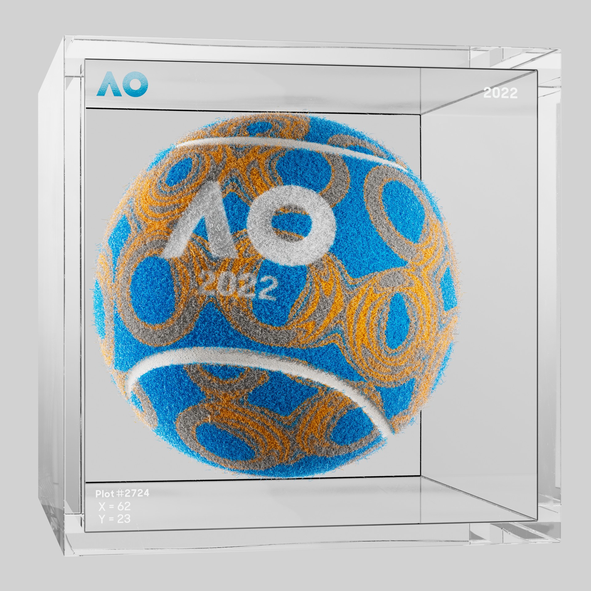 The Australian Open - The Australian Open Art Ball - AO Art Ball #5087 - NFT # 5087