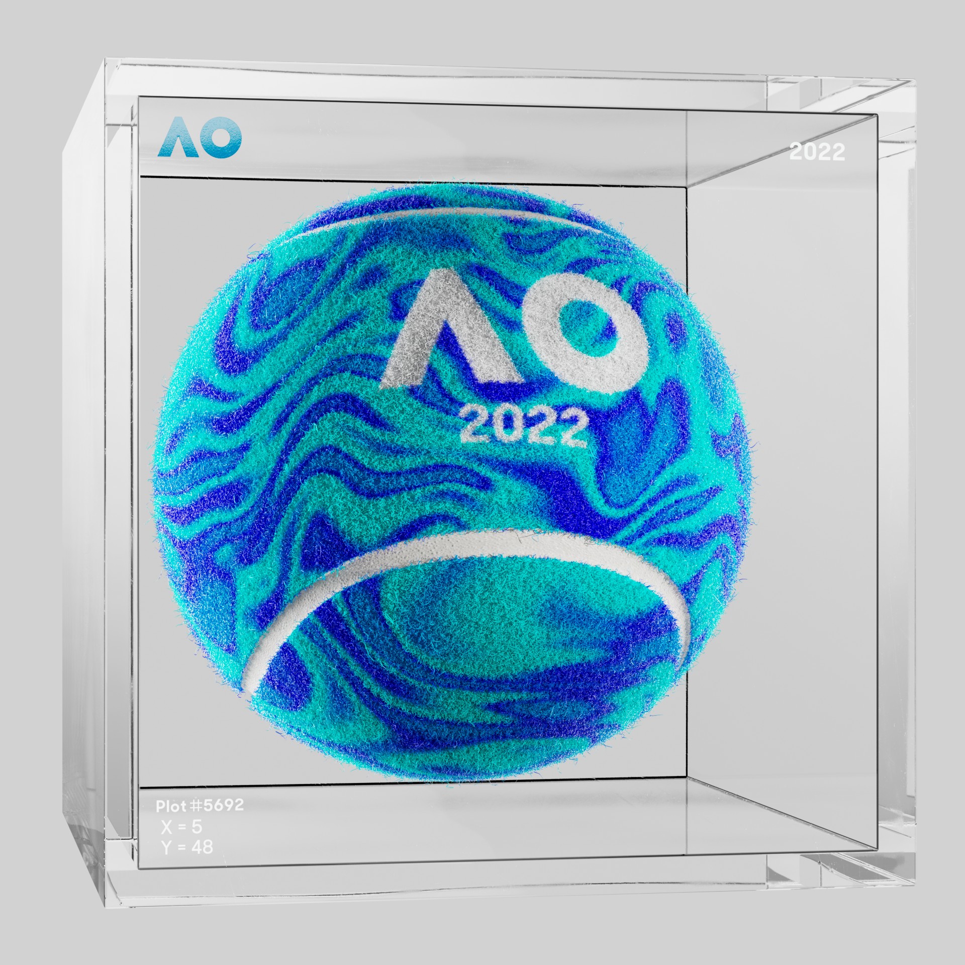 The Australian Open - The Australian Open Art Ball - AO Art Ball #5092 - NFT # 5092