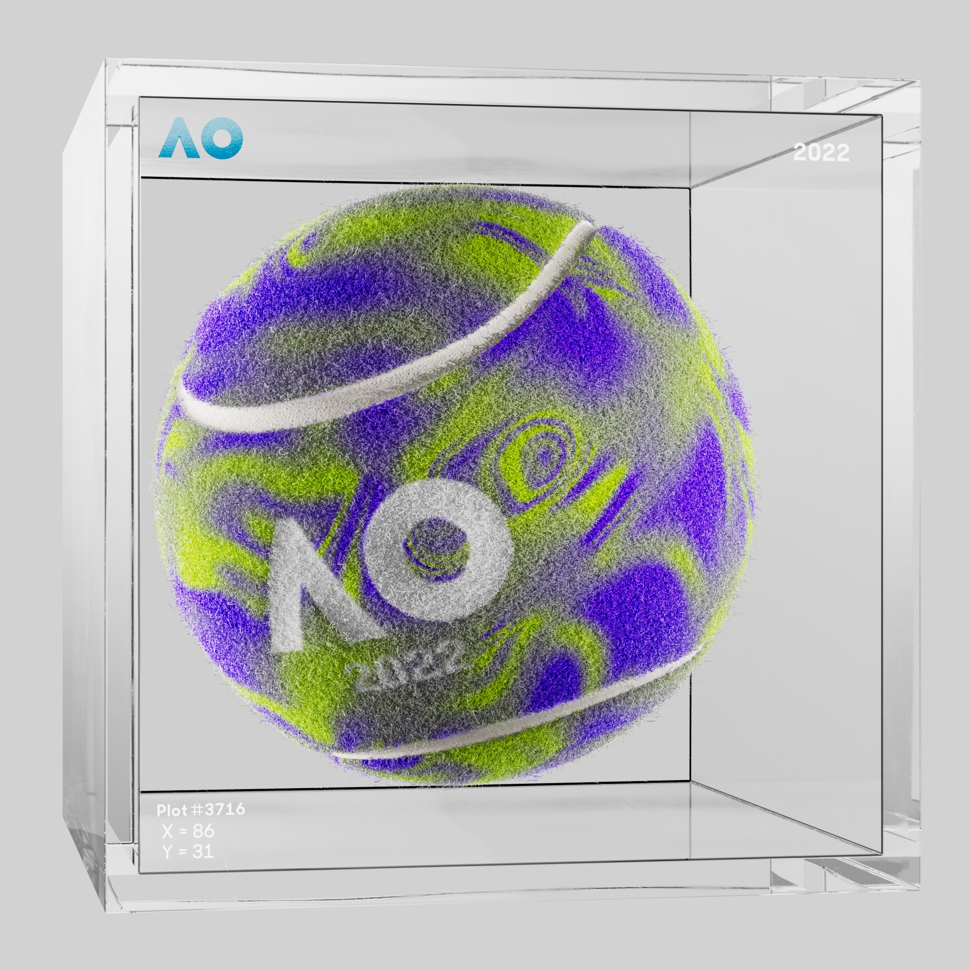 The Australian Open - The Australian Open Art Ball - AO Art Ball #5093 - NFT # 5093