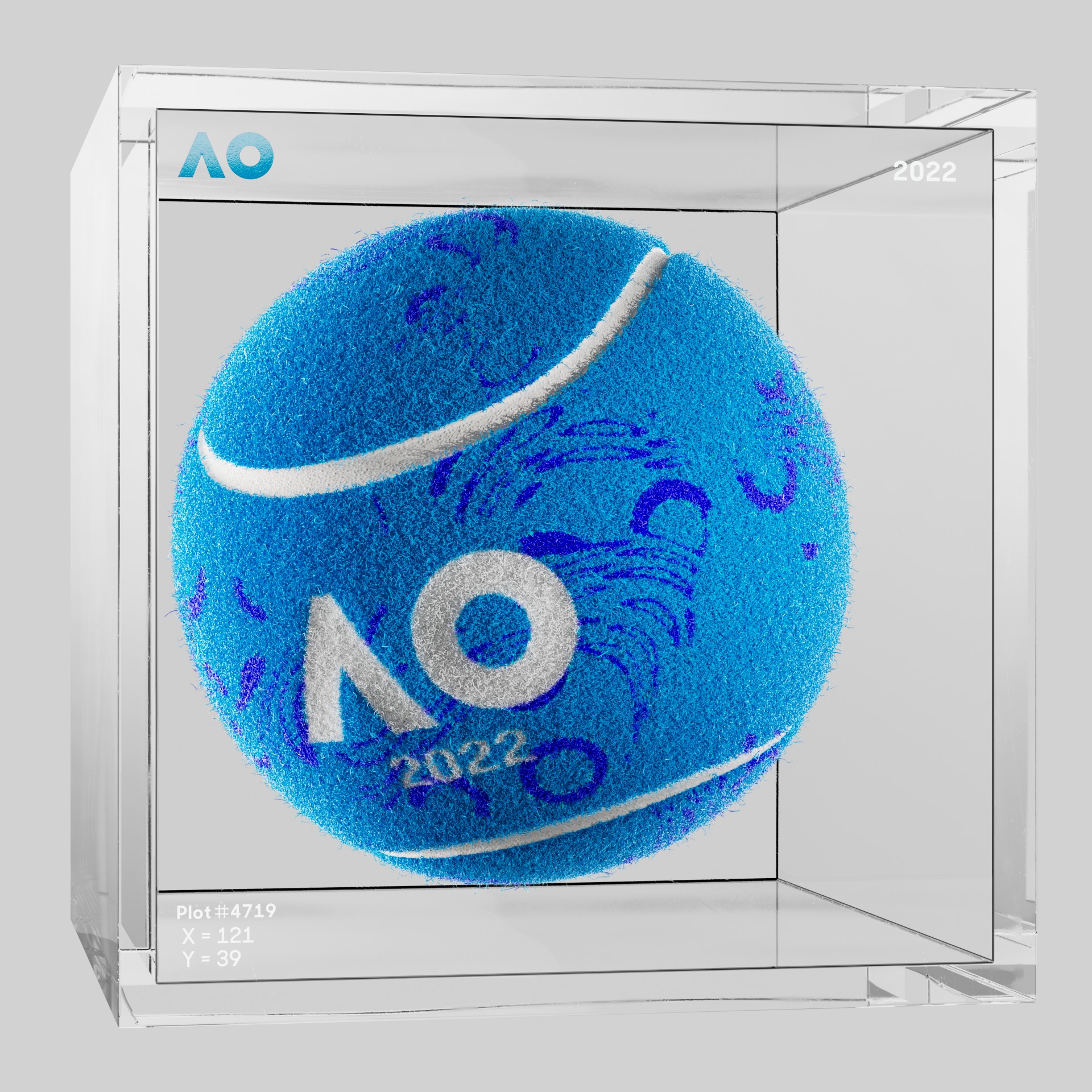 The Australian Open - The Australian Open Art Ball - AO Art Ball #5095 - NFT # 5095