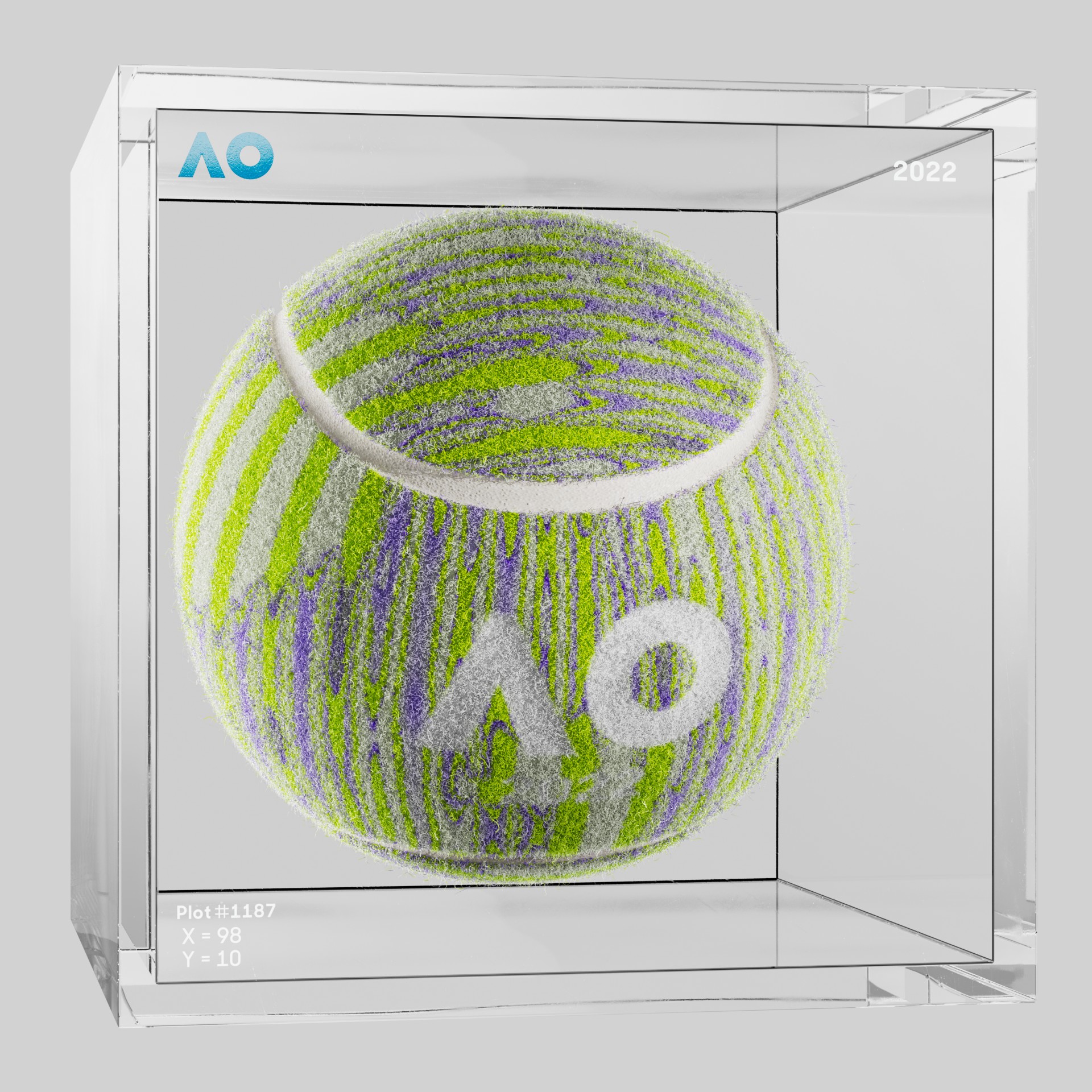 The Australian Open - The Australian Open Art Ball - AO Art Ball #5097 - NFT # 5097