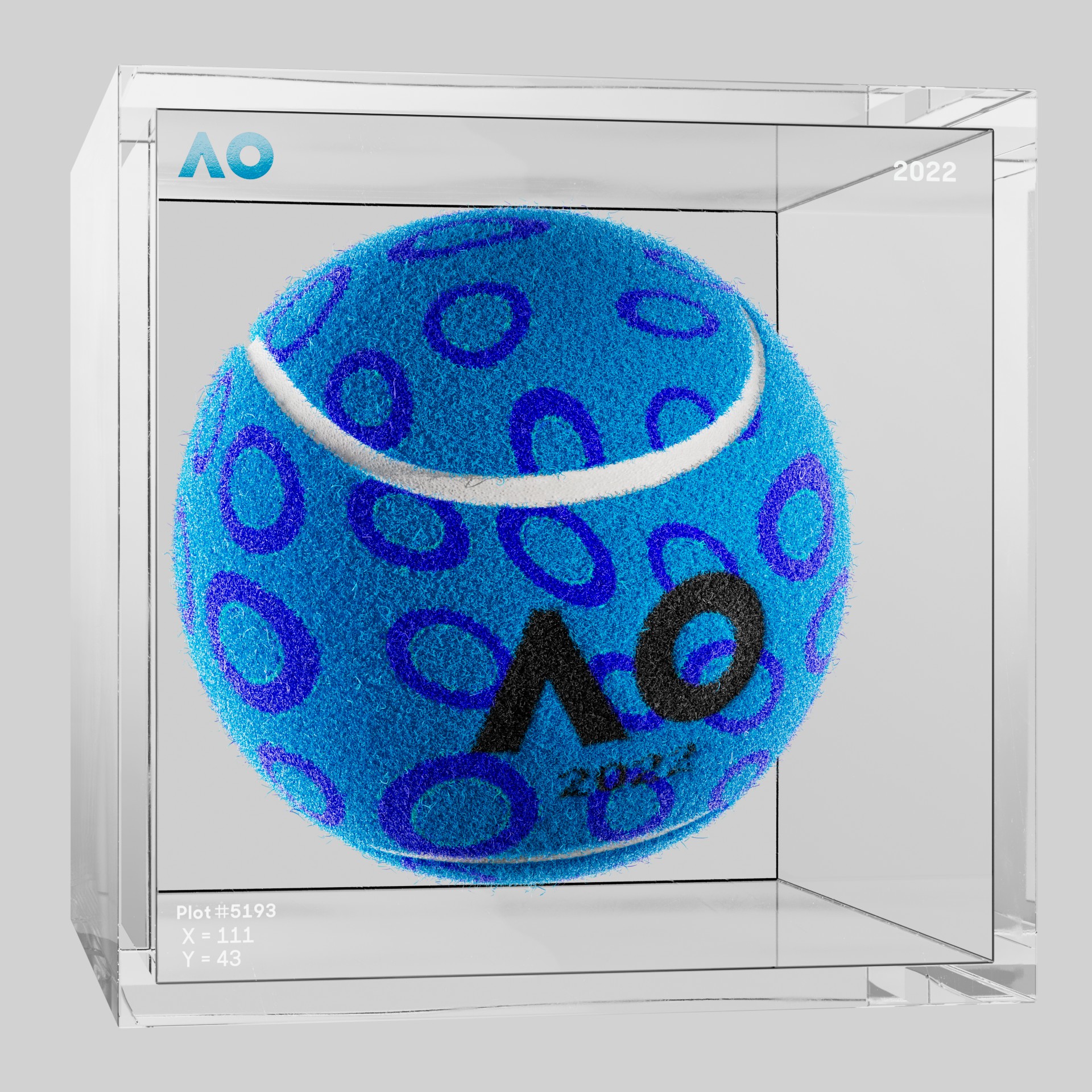 The Australian Open - The Australian Open Art Ball - AO Art Ball #5098 - NFT # 5098