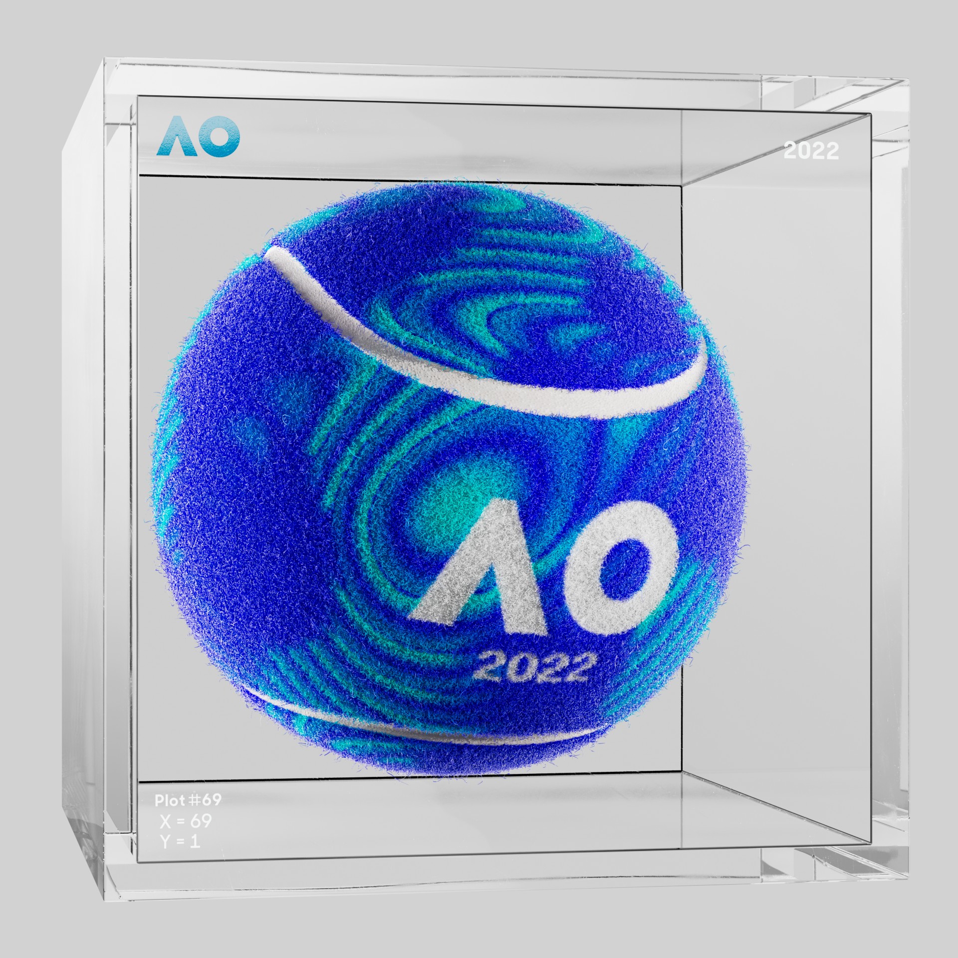 The Australian Open - The Australian Open Art Ball - AO Art Ball #51 - NFT # 51