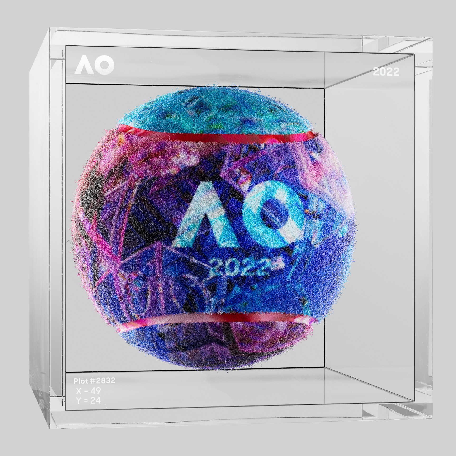 The Australian Open - The Australian Open Art Ball - AO Art Ball #510 - NFT # 510