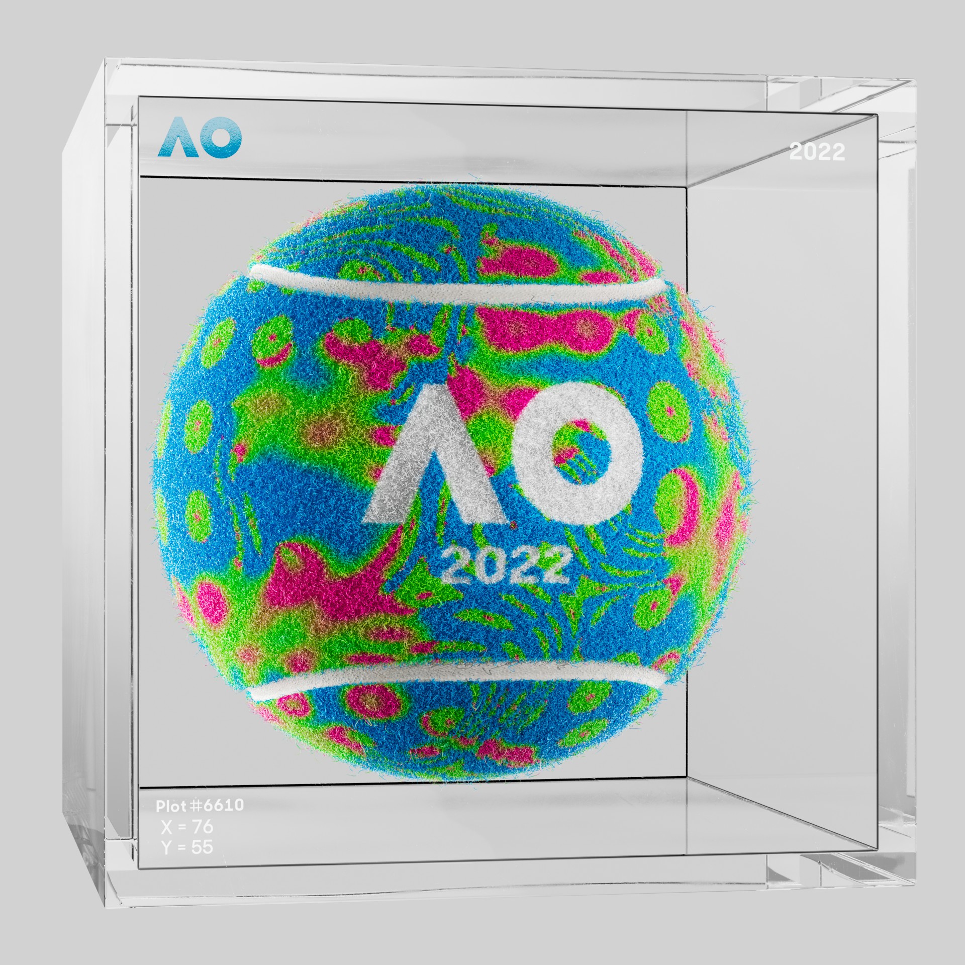 The Australian Open - The Australian Open Art Ball - AO Art Ball #5100 - NFT # 5100