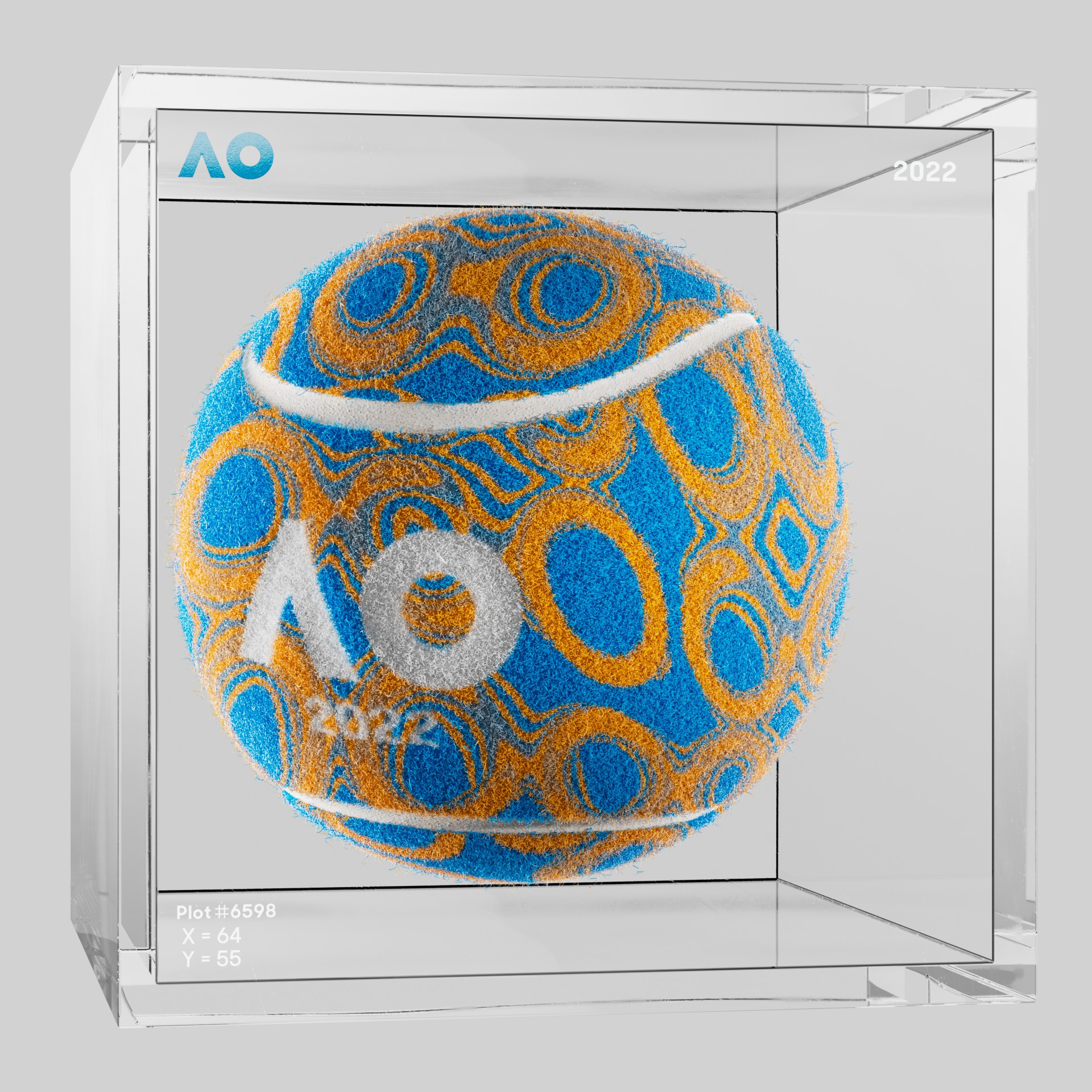 The Australian Open - The Australian Open Art Ball - AO Art Ball #5104 - NFT # 5104