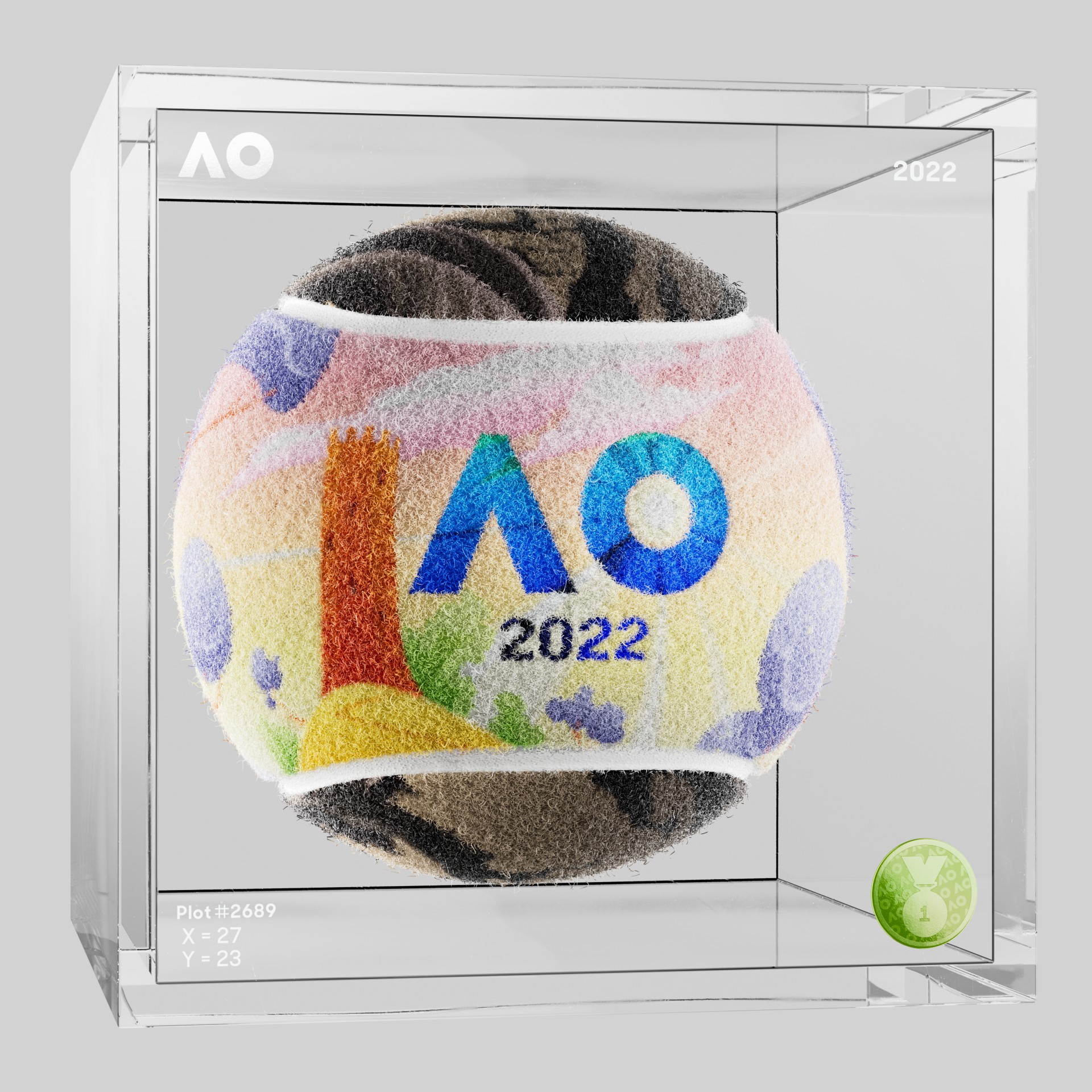 The Australian Open - The Australian Open Art Ball - AO Art Ball #5105 - NFT # 5105