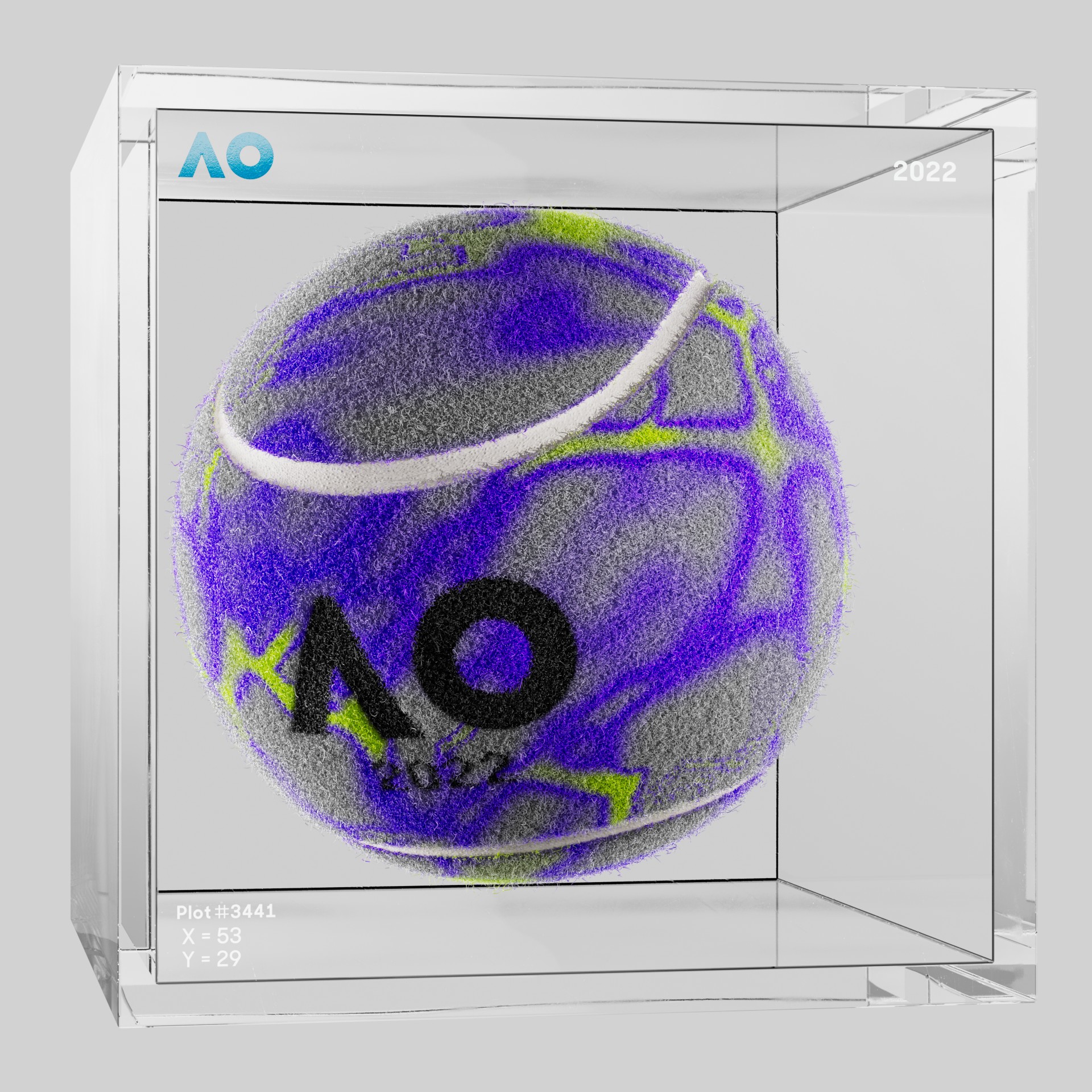 The Australian Open - The Australian Open Art Ball - AO Art Ball #5106 - NFT # 5106