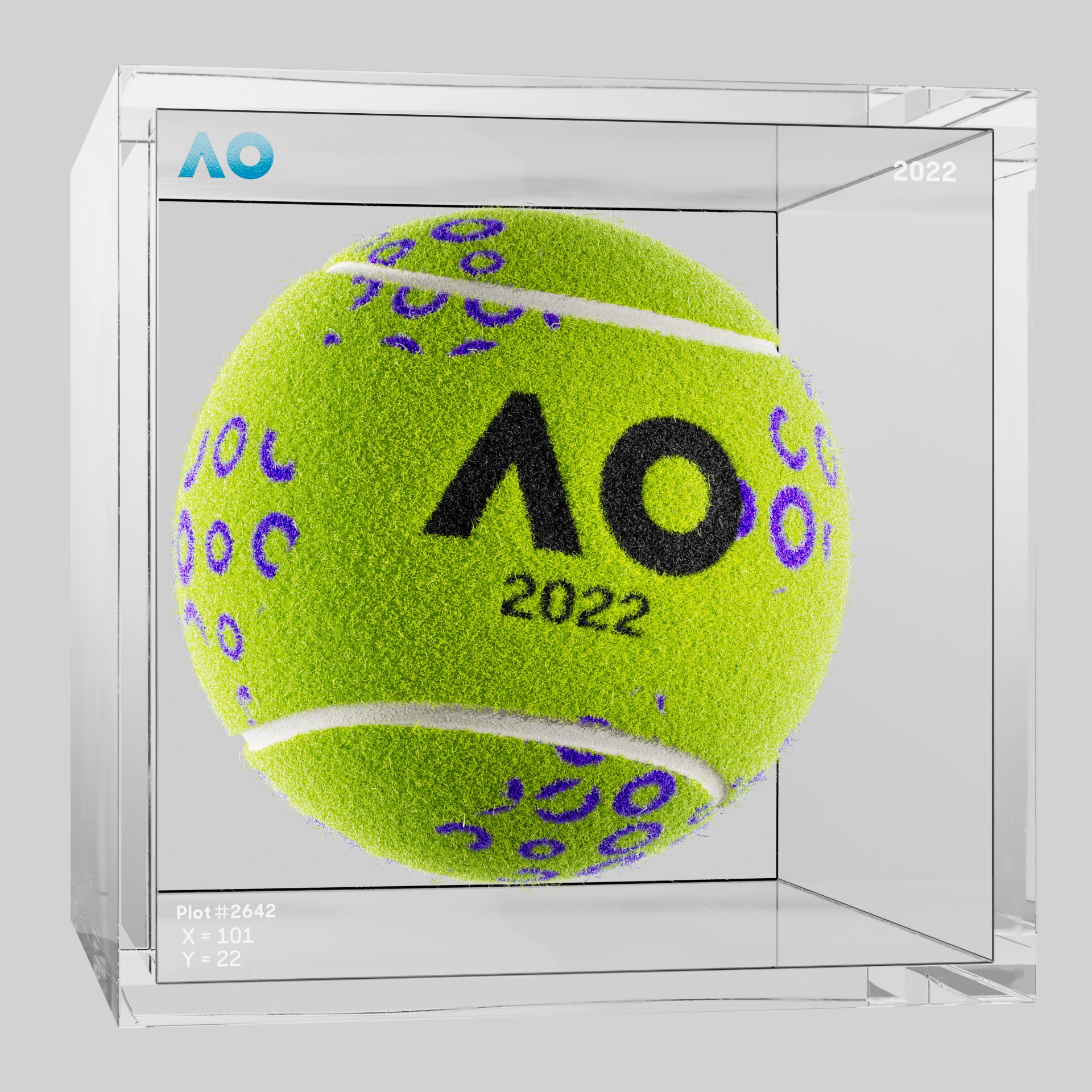 The Australian Open - The Australian Open Art Ball - AO Art Ball #5107 - NFT # 5107