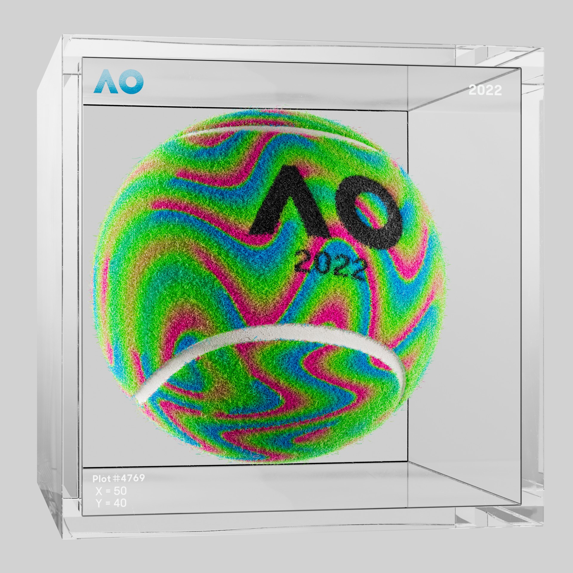The Australian Open - The Australian Open Art Ball - AO Art Ball #511 - NFT # 511