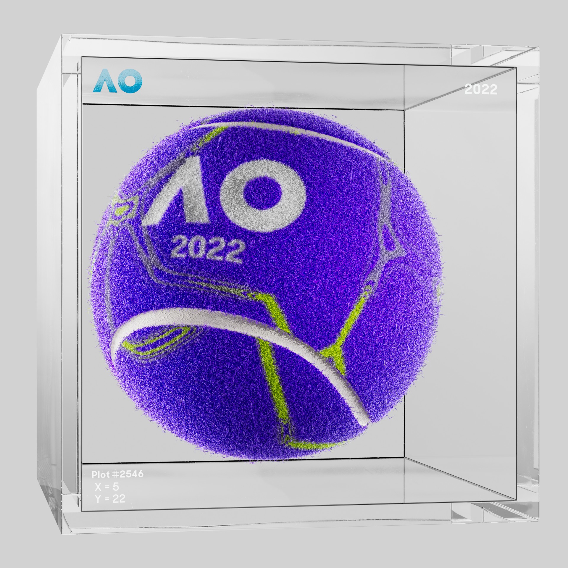 The Australian Open - The Australian Open Art Ball - AO Art Ball #5111 - NFT # 5111