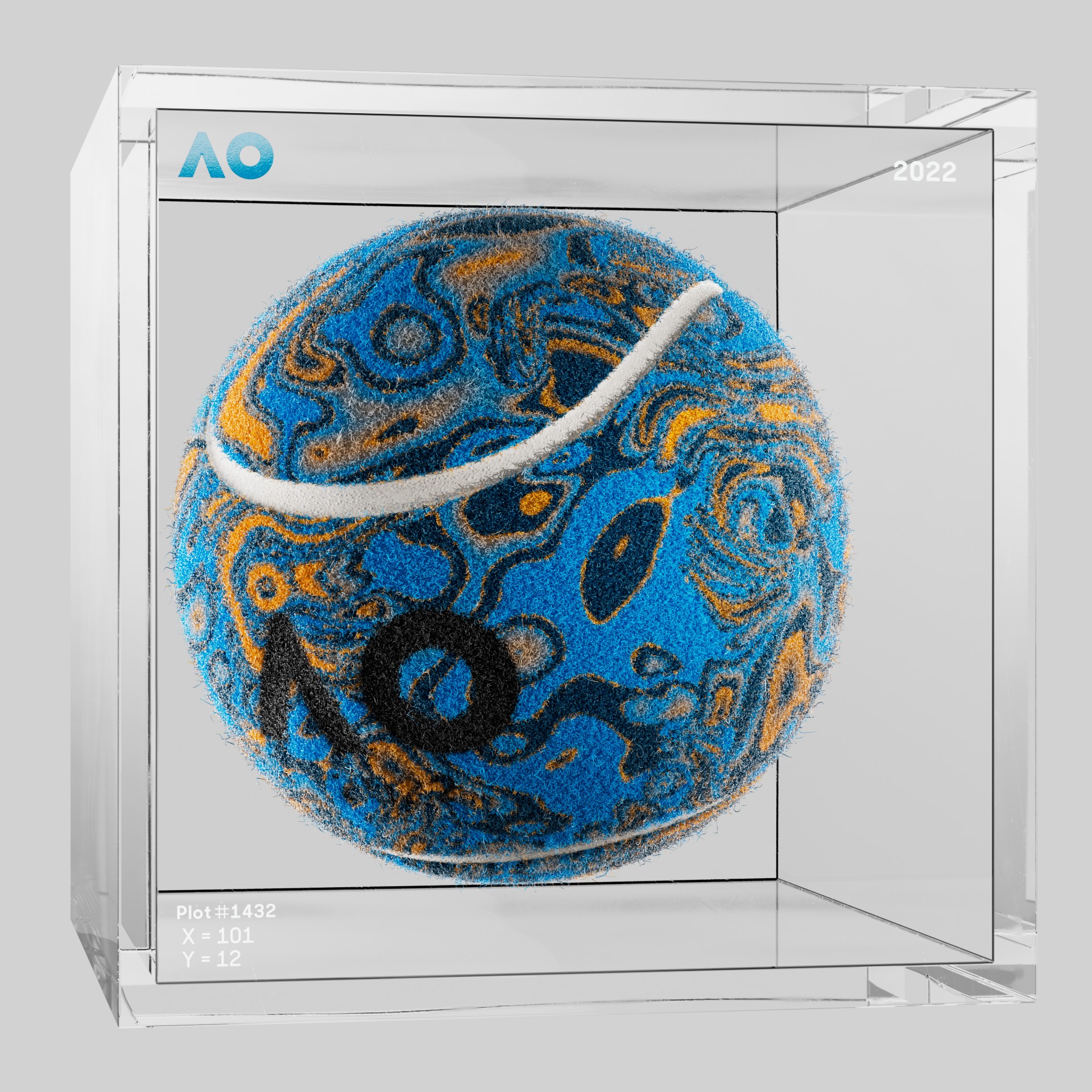 The Australian Open - The Australian Open Art Ball - AO Art Ball #5113 - NFT # 5113