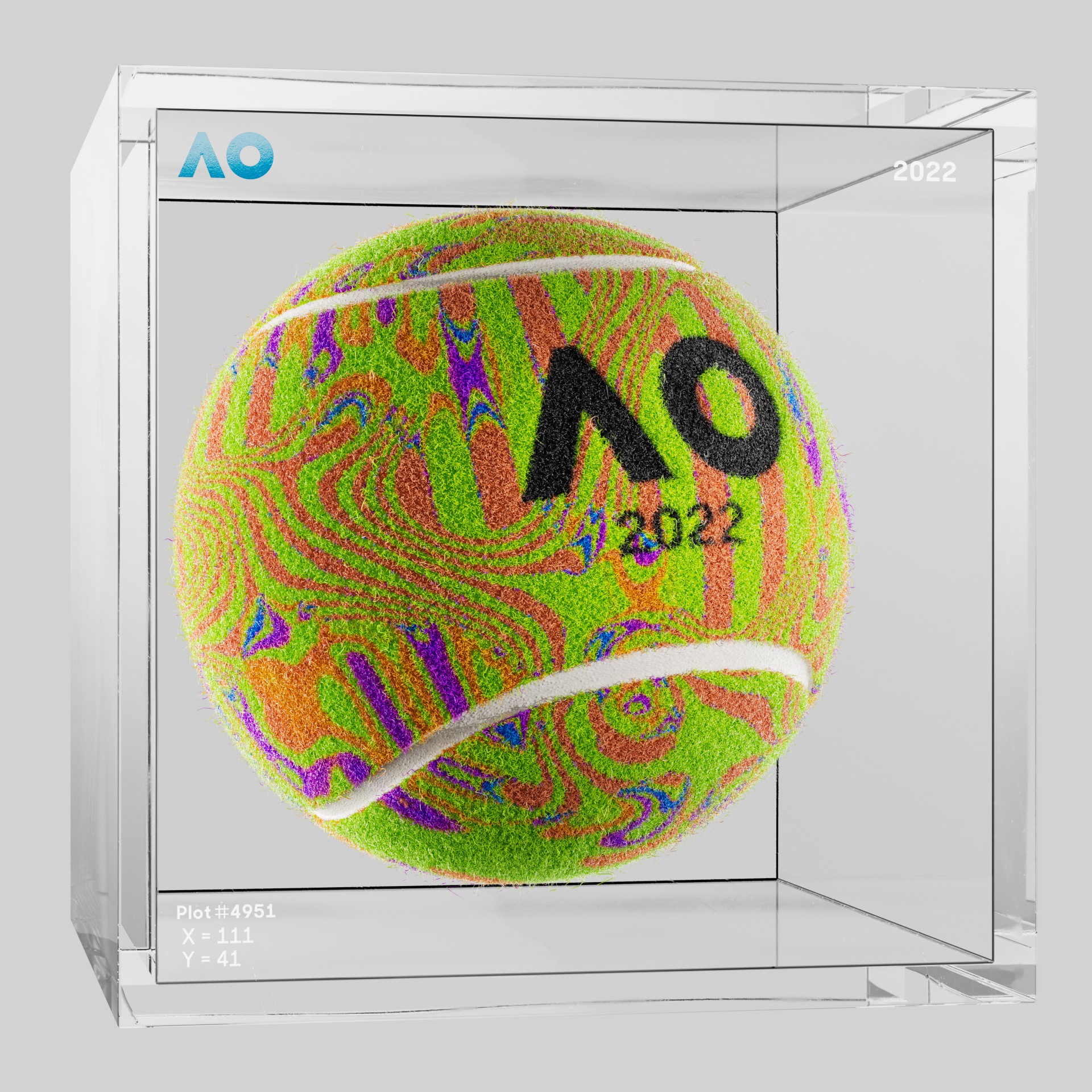 The Australian Open - The Australian Open Art Ball - AO Art Ball #5116 - NFT # 5116