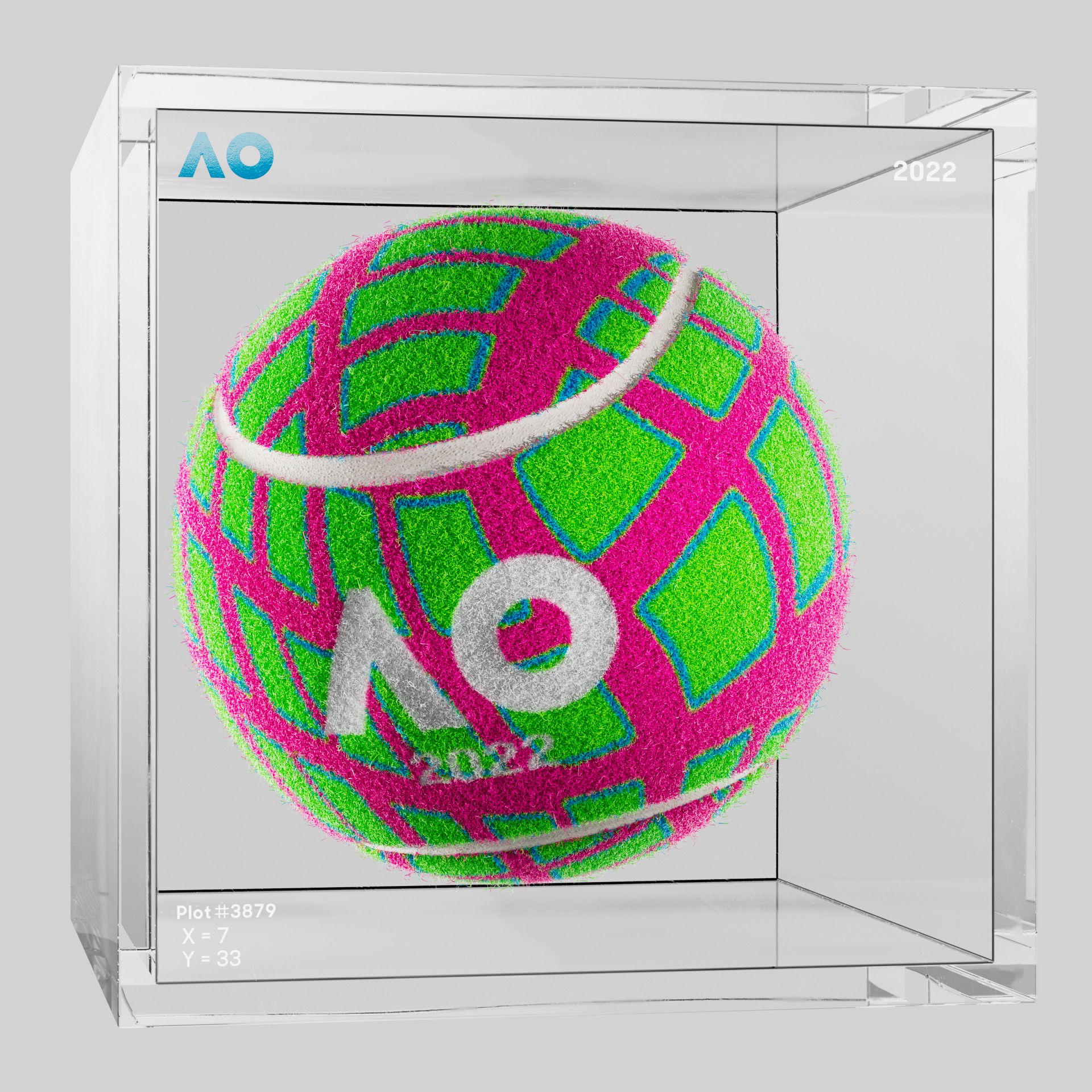 The Australian Open - The Australian Open Art Ball - AO Art Ball #5118 - NFT # 5118