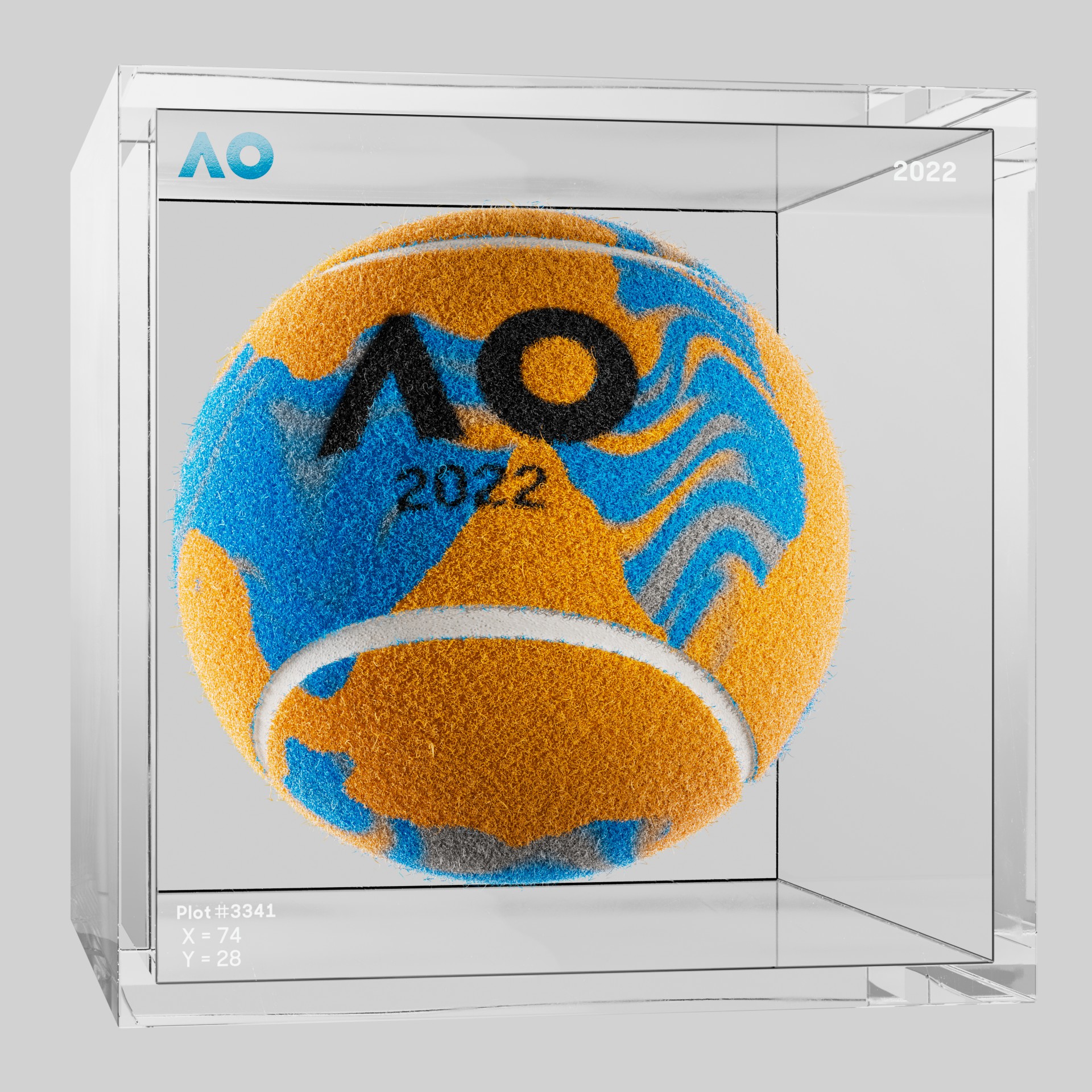 The Australian Open - The Australian Open Art Ball - AO Art Ball #512 - NFT # 512