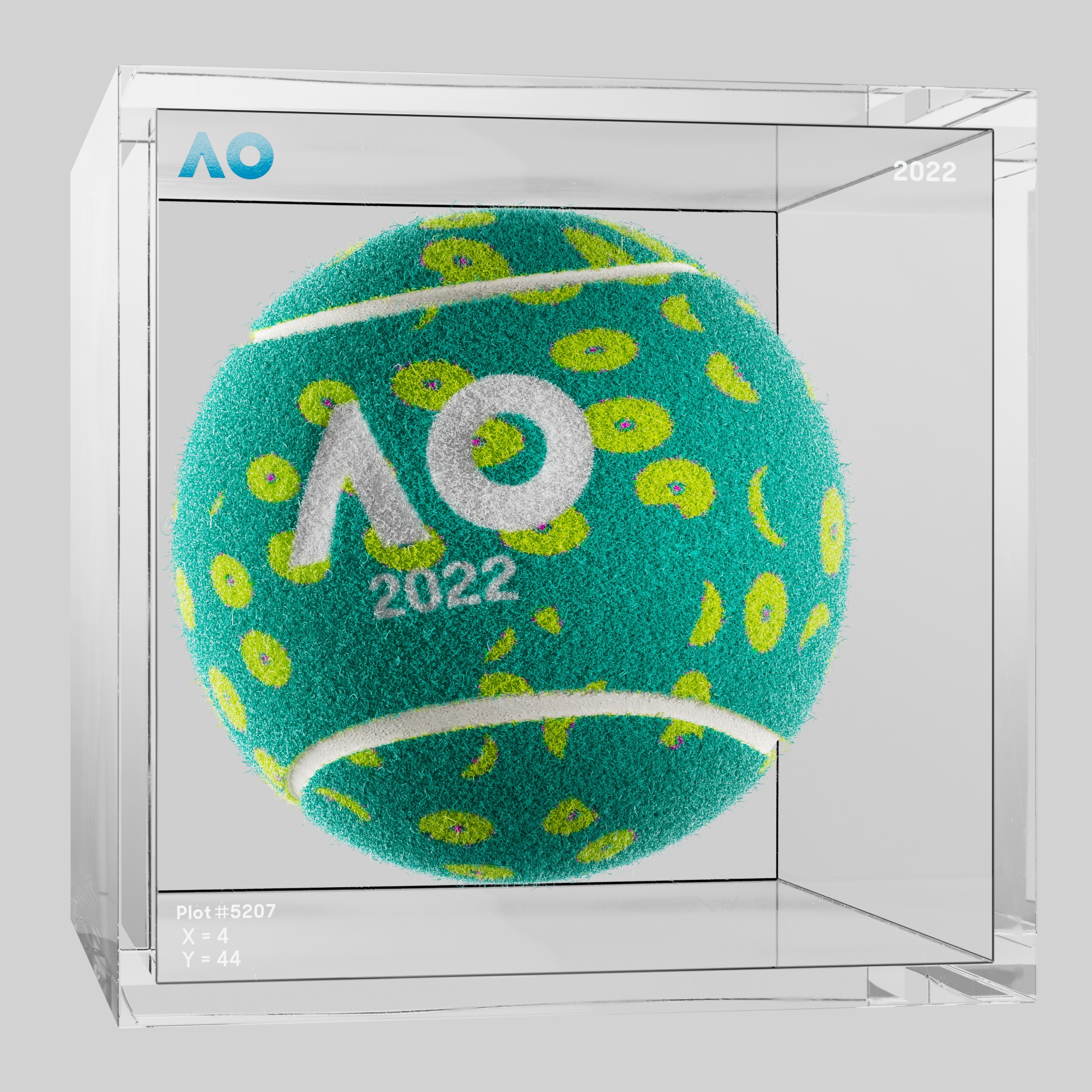 The Australian Open - The Australian Open Art Ball - AO Art Ball #5123 - NFT # 5123