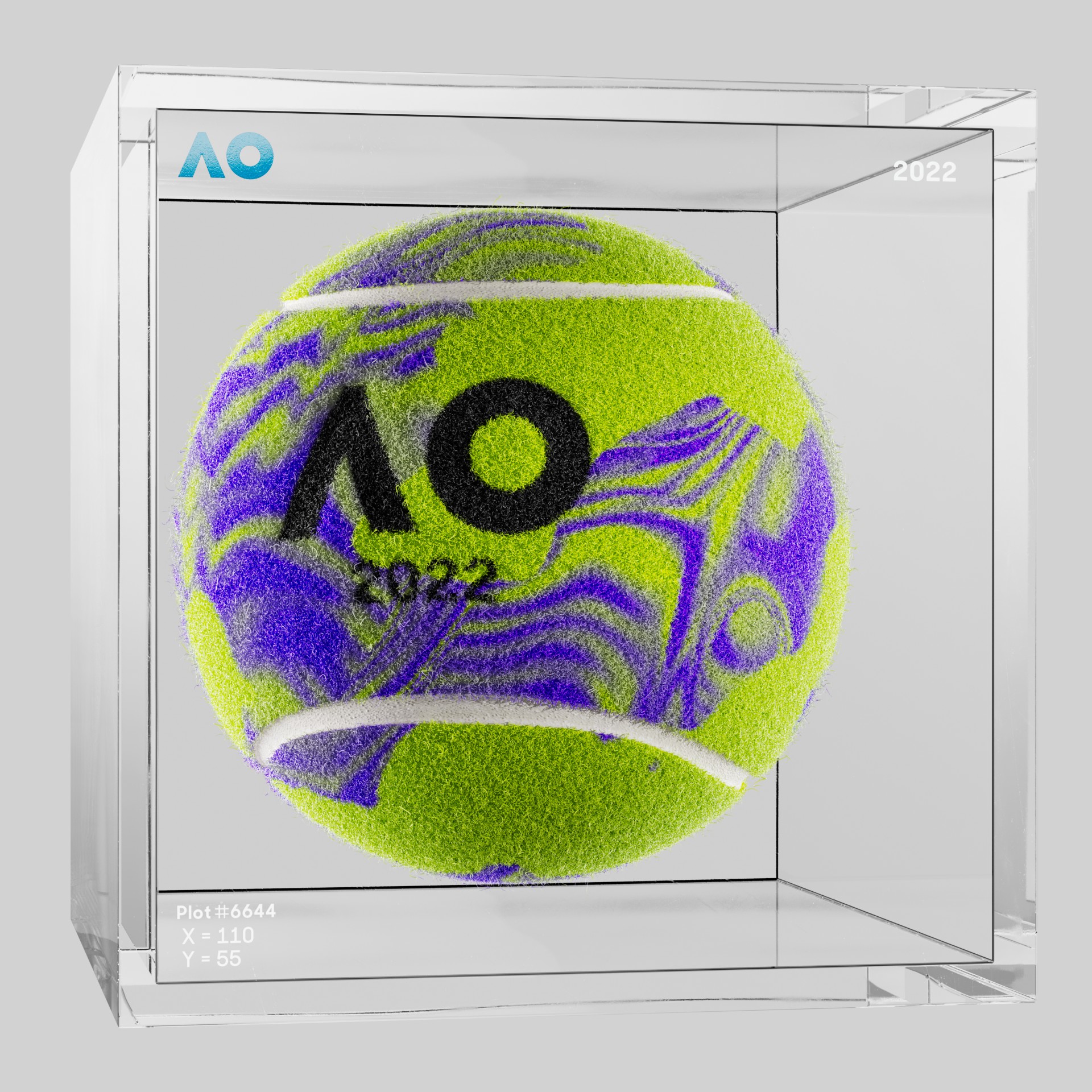 The Australian Open - The Australian Open Art Ball - AO Art Ball #5124 - NFT # 5124