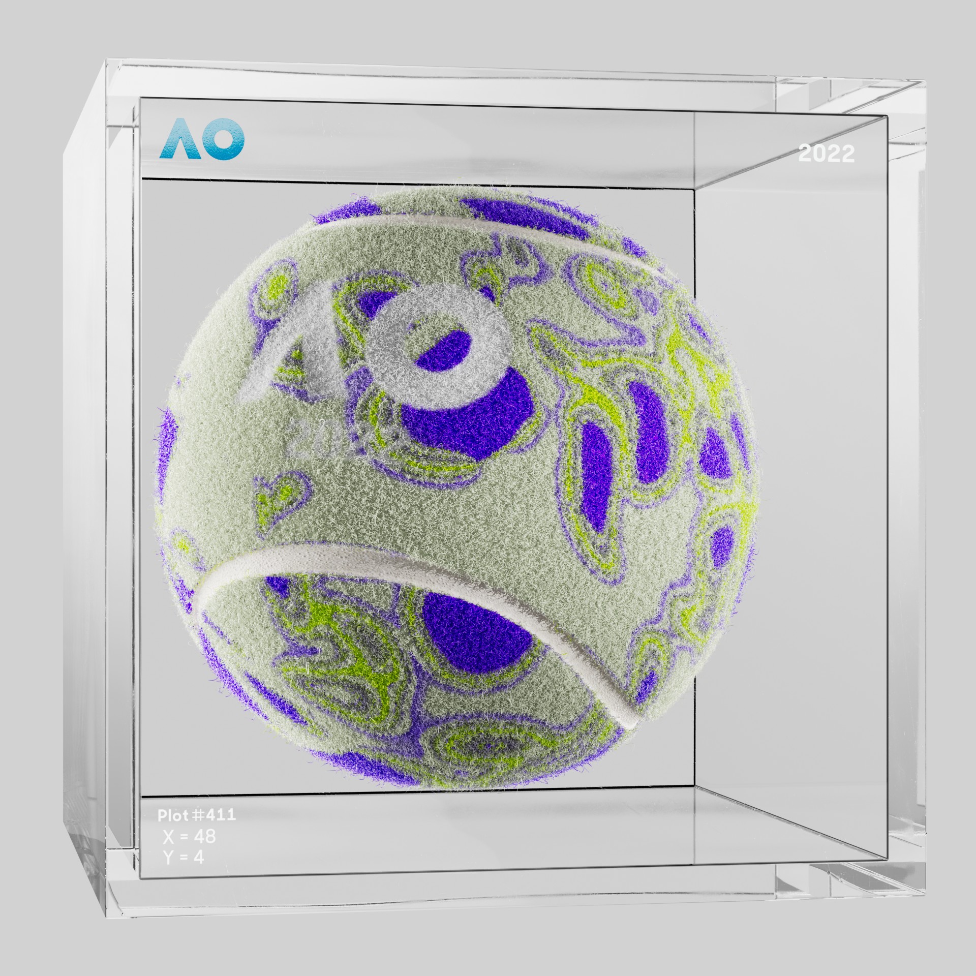 The Australian Open - The Australian Open Art Ball - AO Art Ball #5125 - NFT # 5125