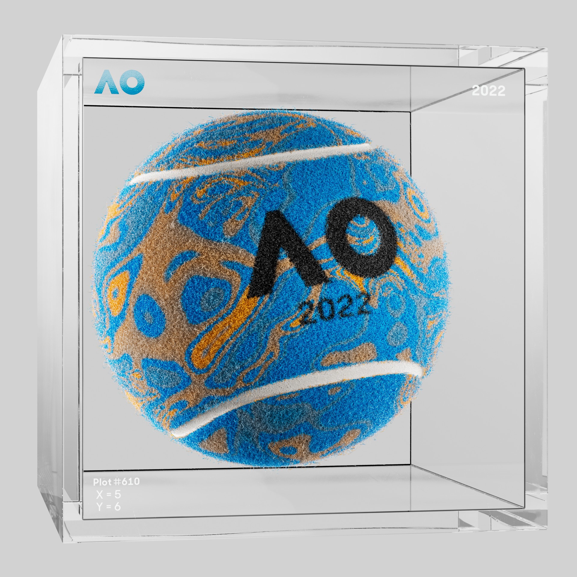 The Australian Open - The Australian Open Art Ball - AO Art Ball #5126 - NFT # 5126