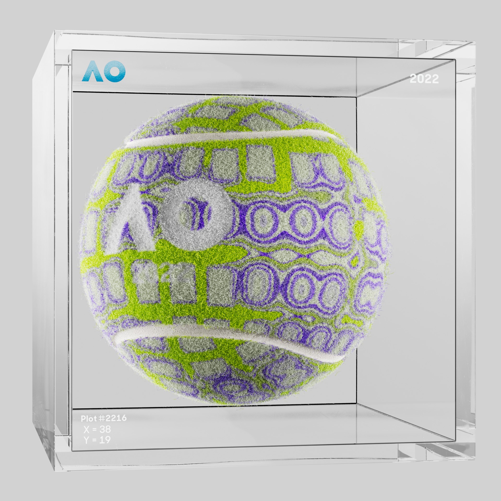 The Australian Open - The Australian Open Art Ball - AO Art Ball #5127 - NFT # 5127