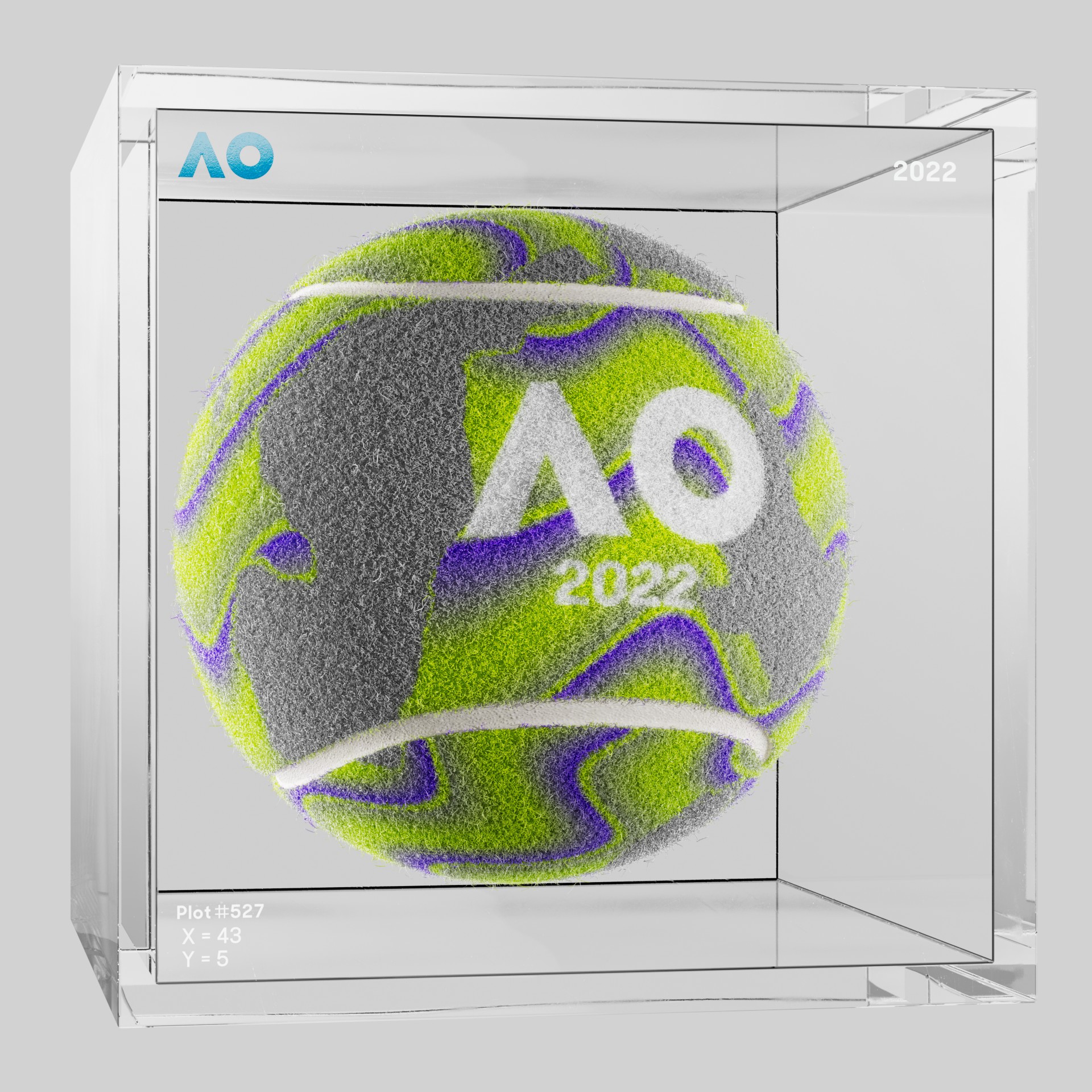 The Australian Open - The Australian Open Art Ball - AO Art Ball #5129 - NFT # 5129