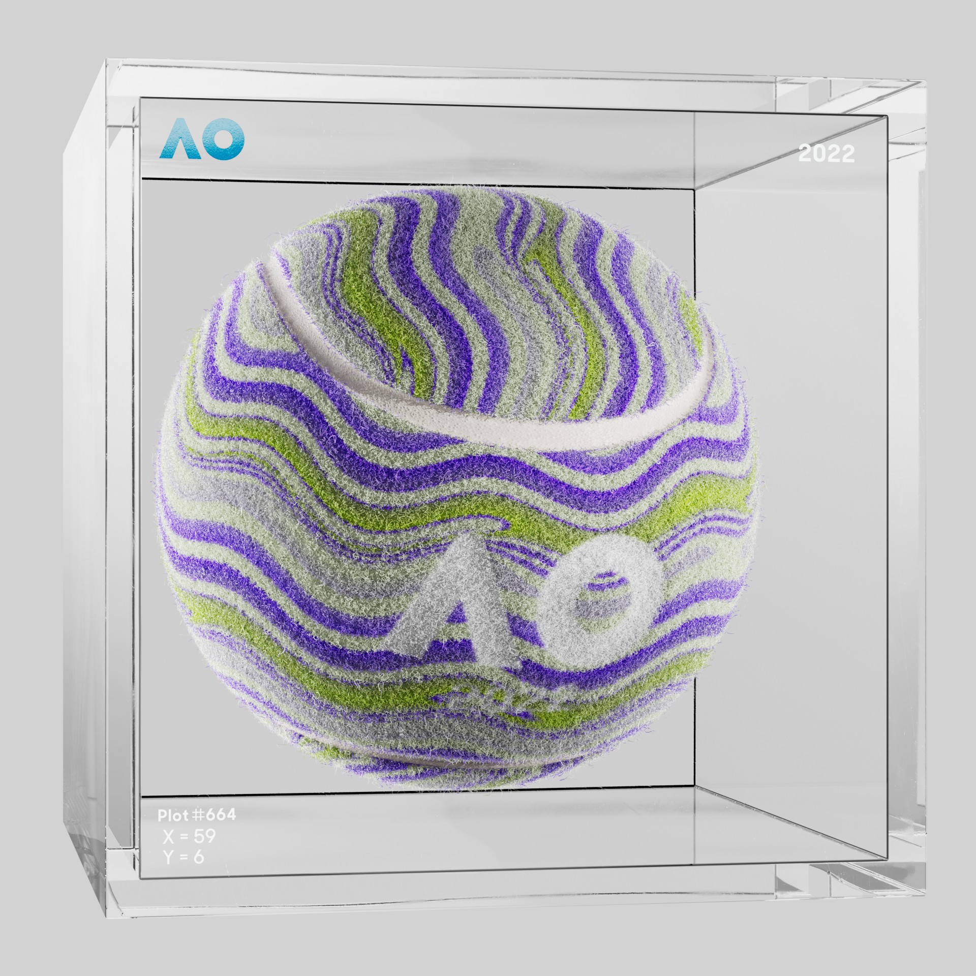 The Australian Open - The Australian Open Art Ball - AO Art Ball #513 - NFT # 513