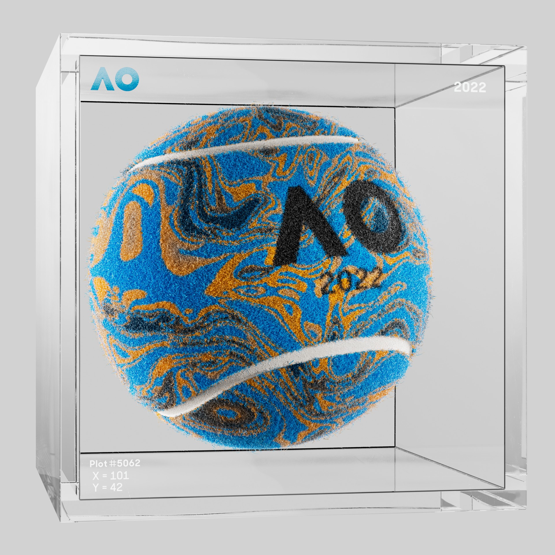 The Australian Open - The Australian Open Art Ball - AO Art Ball #5131 - NFT # 5131