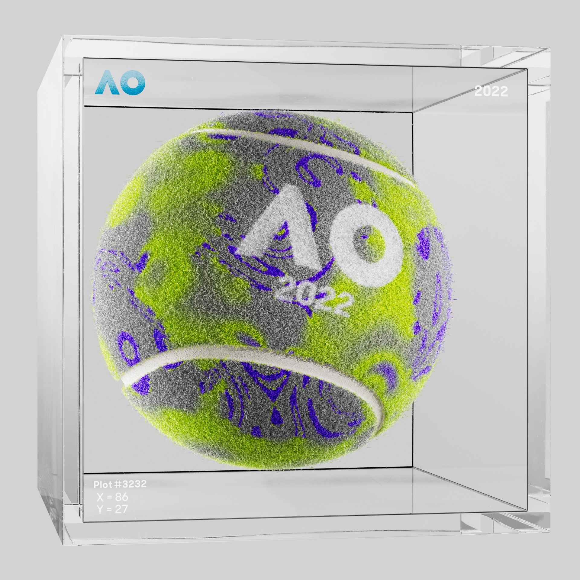The Australian Open - The Australian Open Art Ball - AO Art Ball #5132 - NFT # 5132