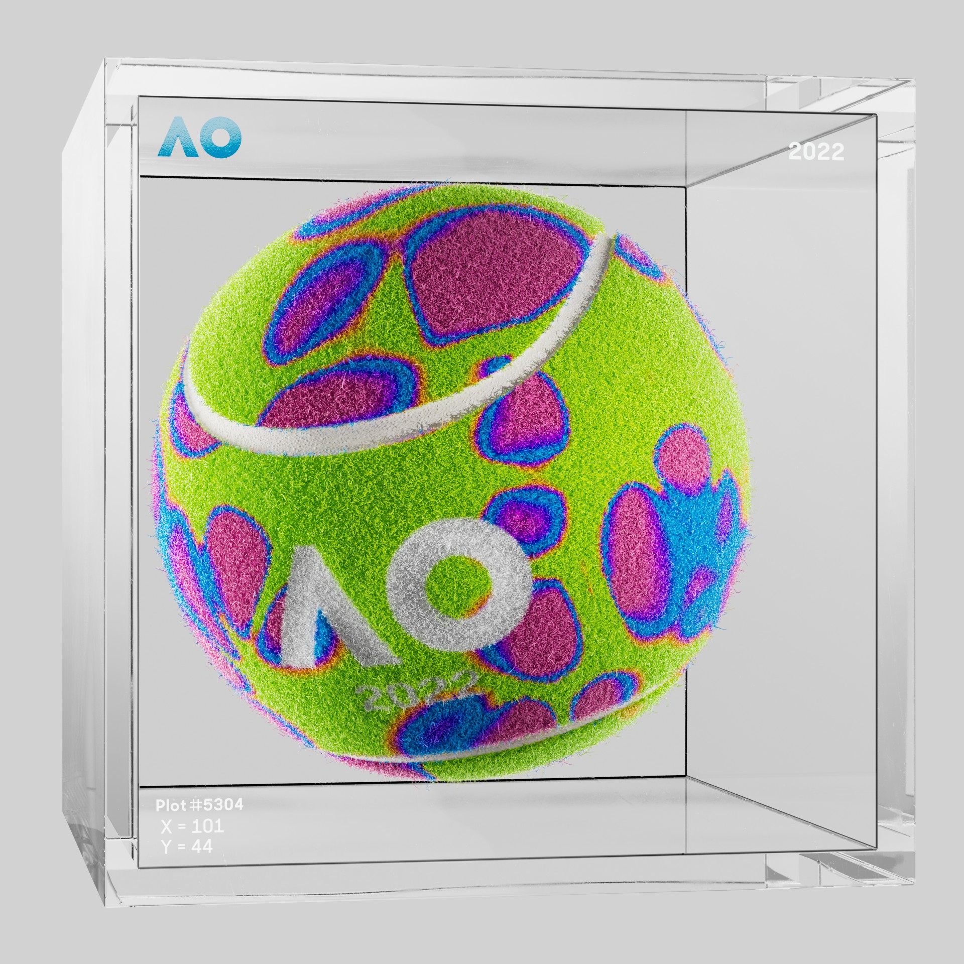 The Australian Open - The Australian Open Art Ball - AO Art Ball #5134 - NFT # 5134