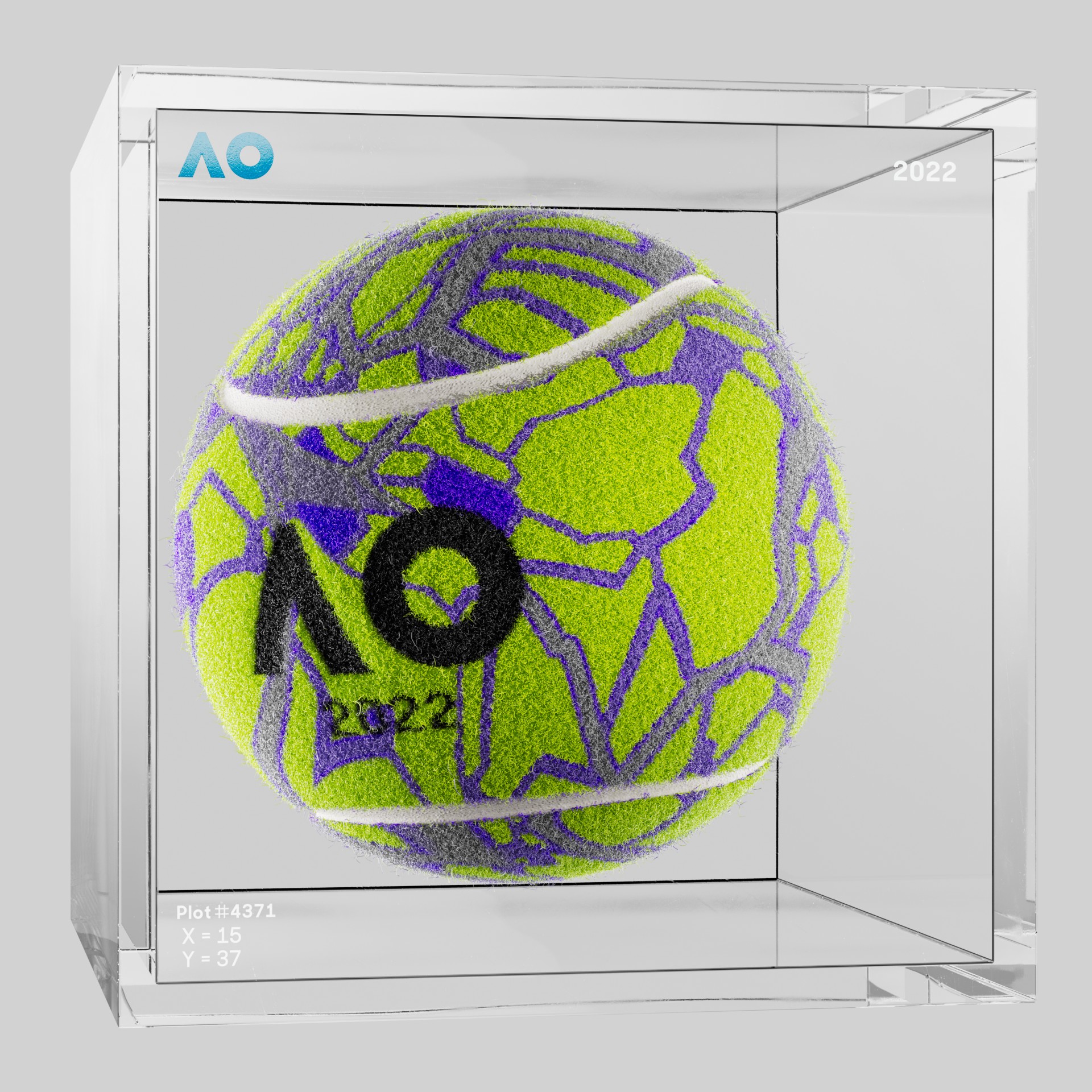 The Australian Open - The Australian Open Art Ball - AO Art Ball #5135 - NFT # 5135